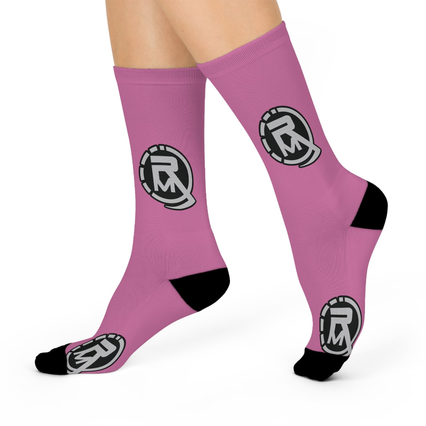 Simply Reveil Logo DTG Crew Socks (Pink)