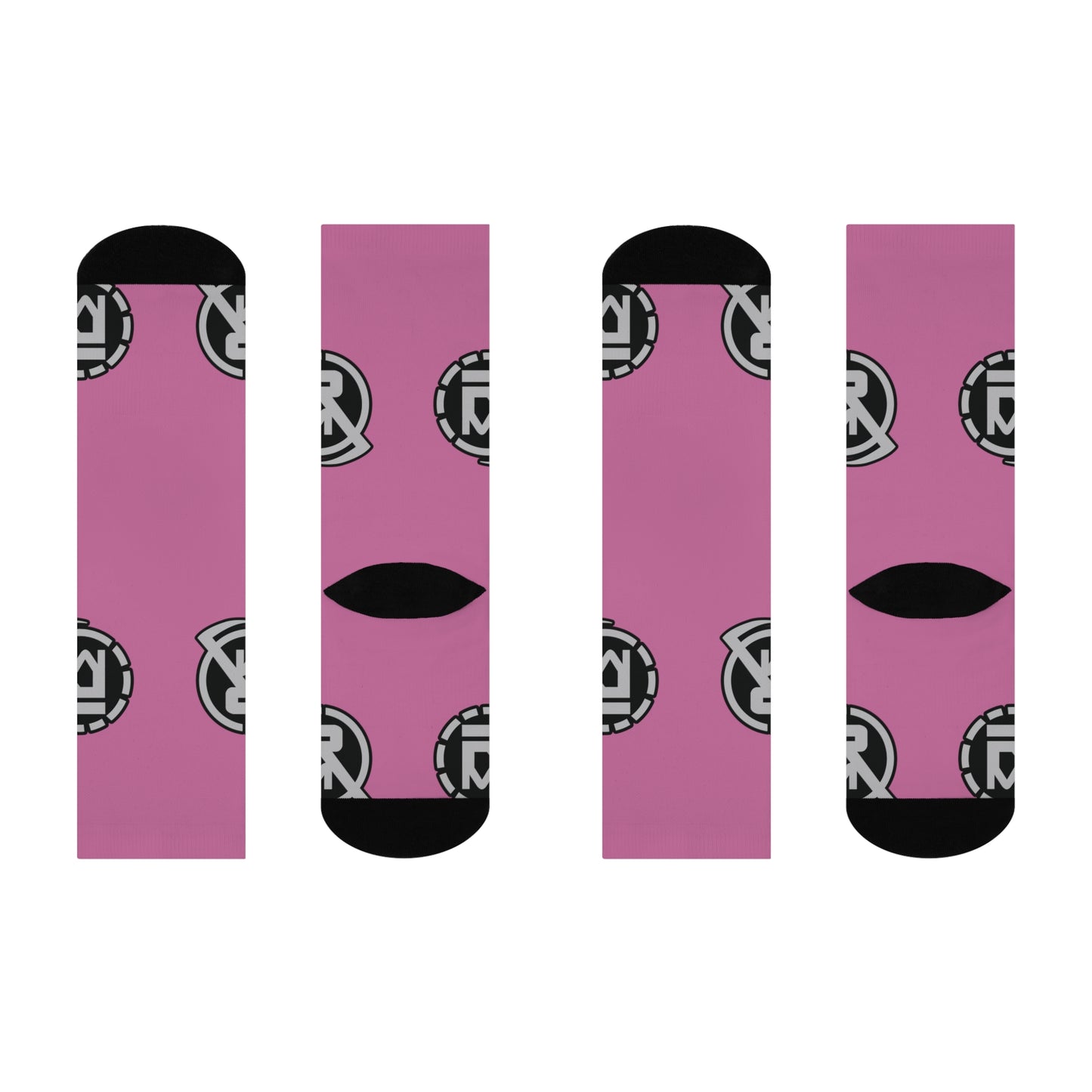 Simply Reveil Logo DTG Crew Socks (Pink)