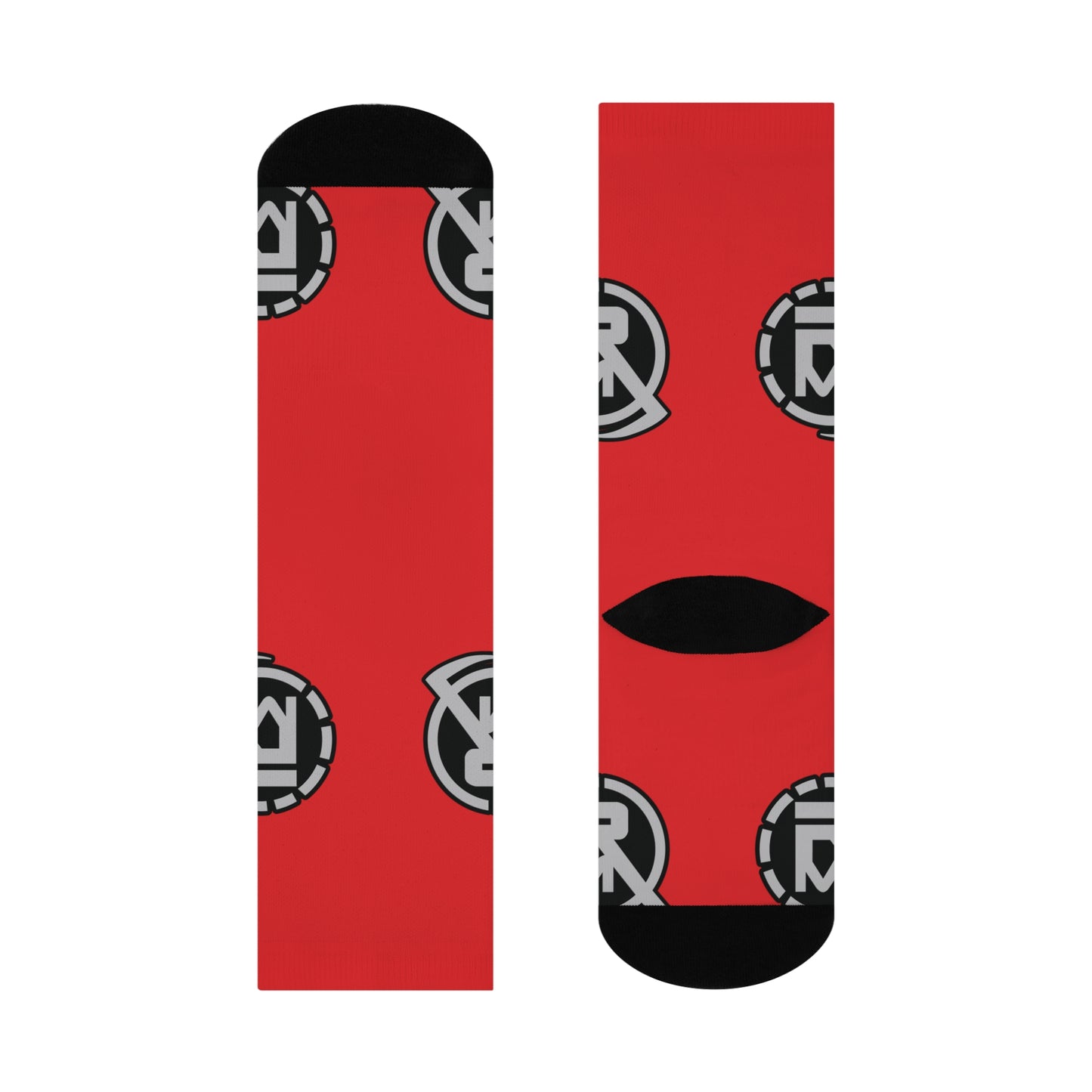 Simply Reveil Logo DTG Crew Socks (Red)
