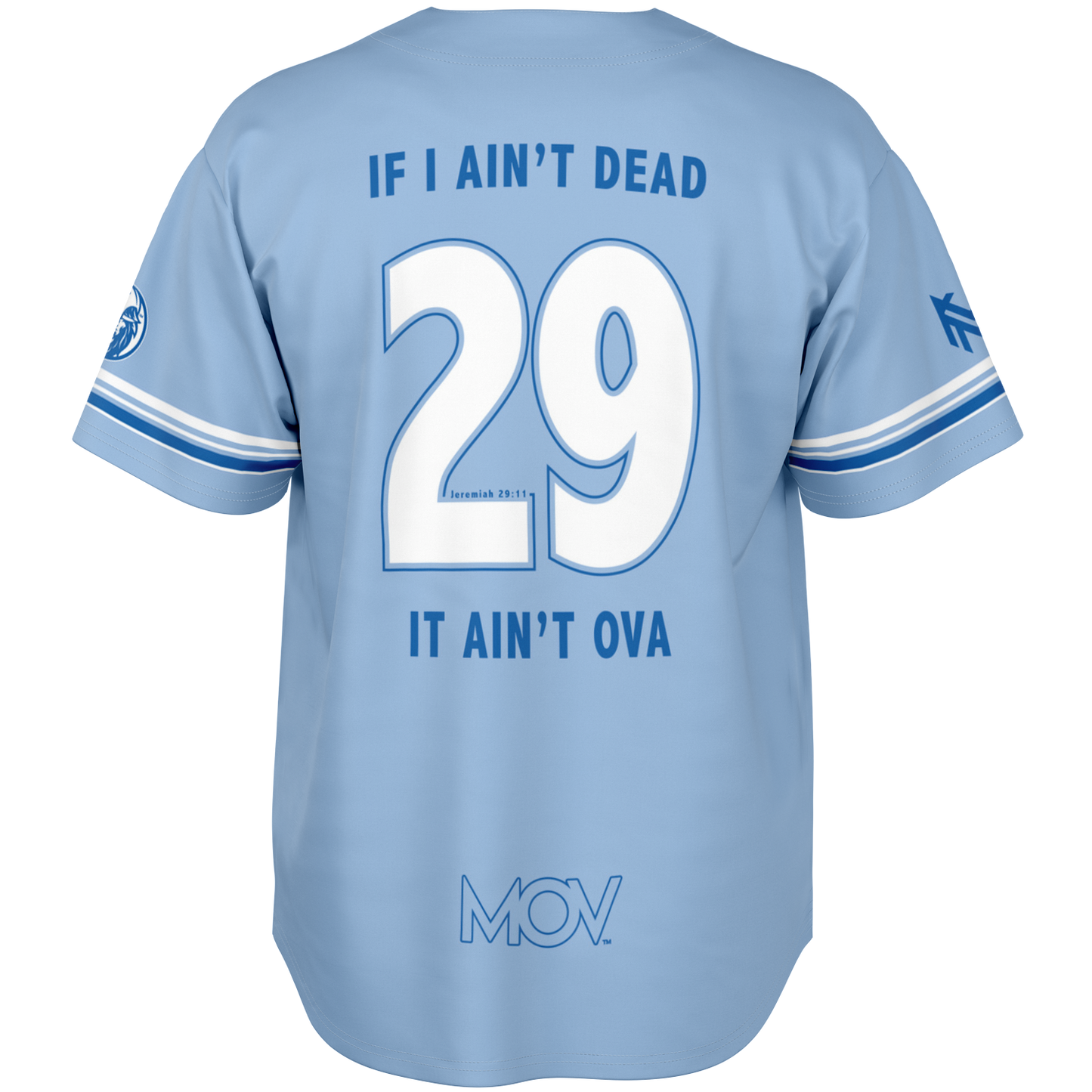 MOV 'Lina Blue Baseball Jersey