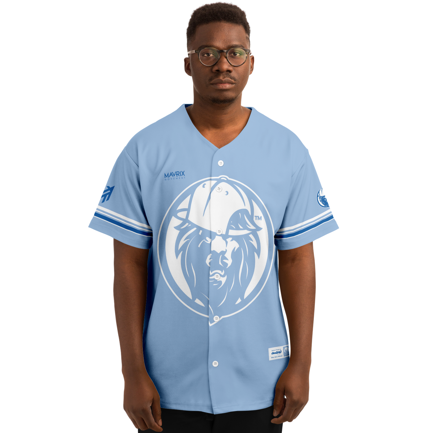 MOV 'Lina Blue Baseball Jersey