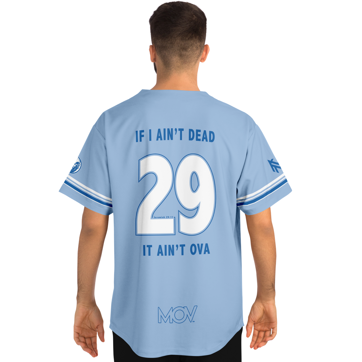MOV 'Lina Blue Baseball Jersey