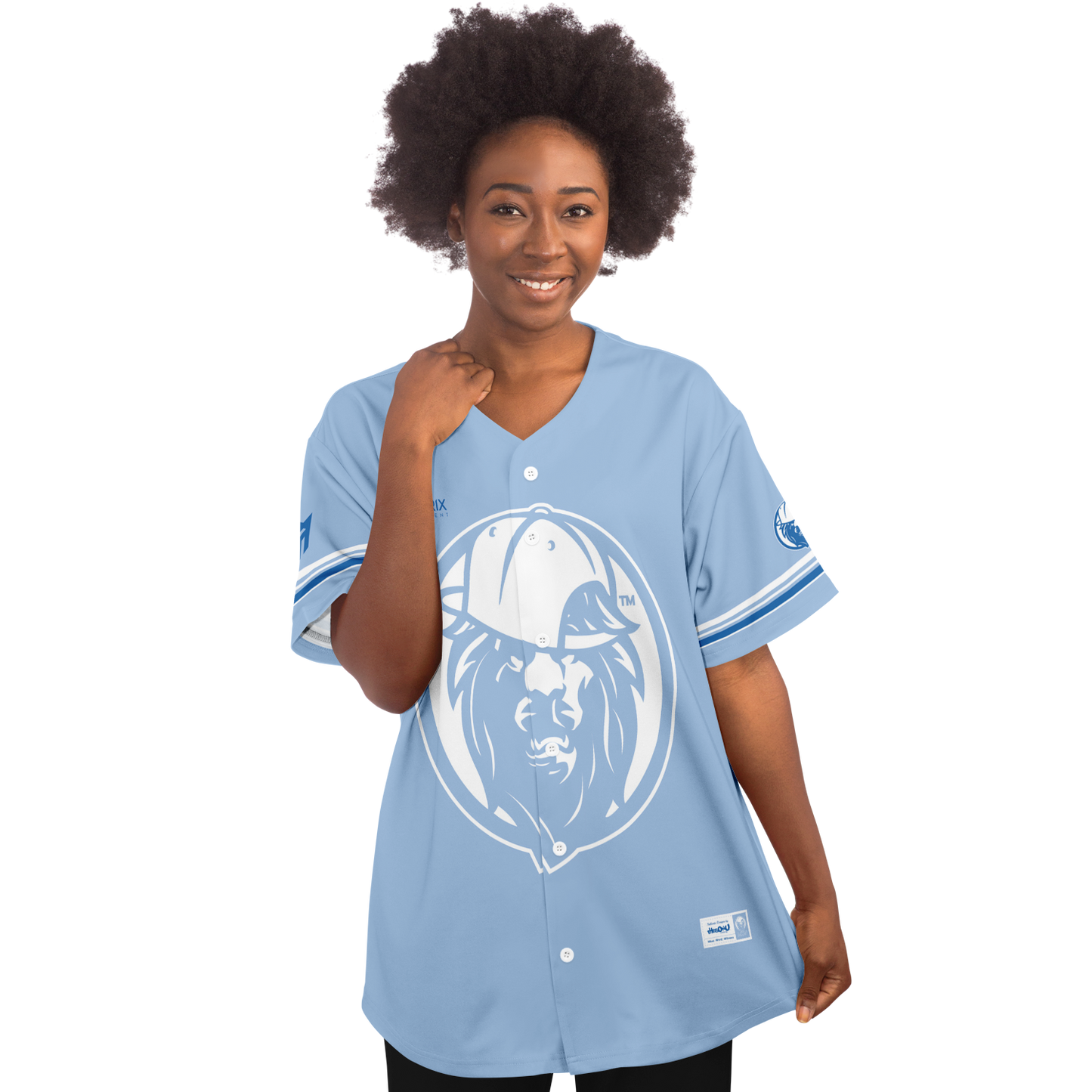 MOV 'Lina Blue Baseball Jersey