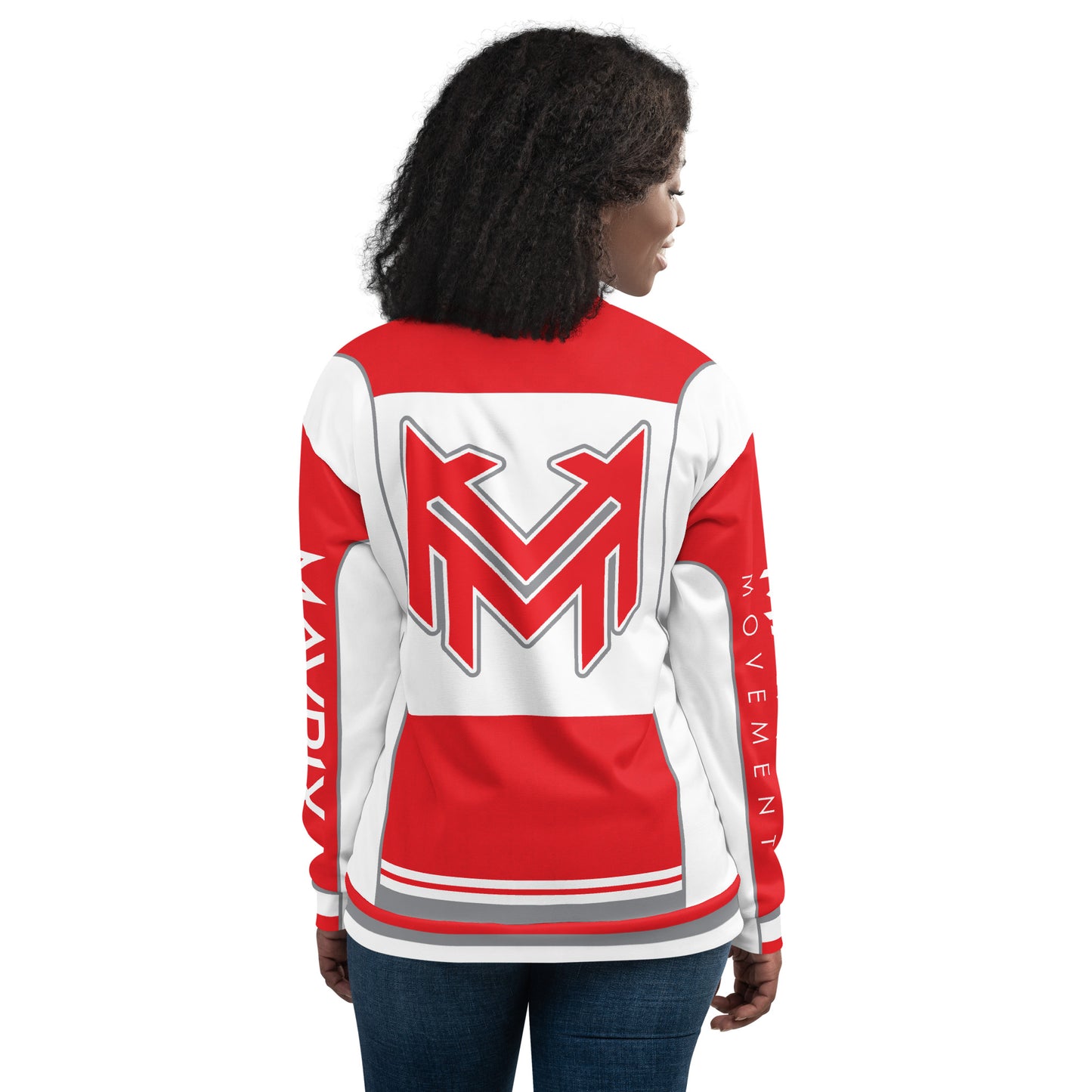 Mavrix Red Racer Bomber Jacket