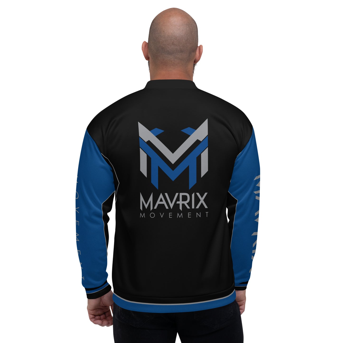 Mavrix Blue Racer Bomber Jacket