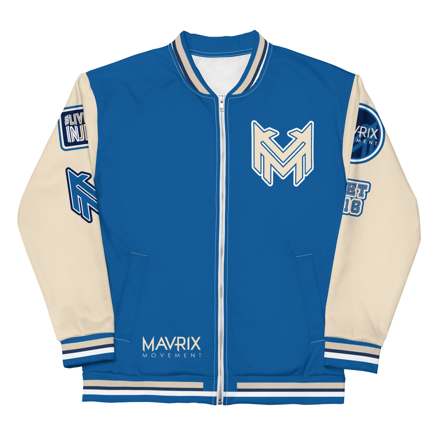 Mavrix Varsity Royal Bomber Jacket