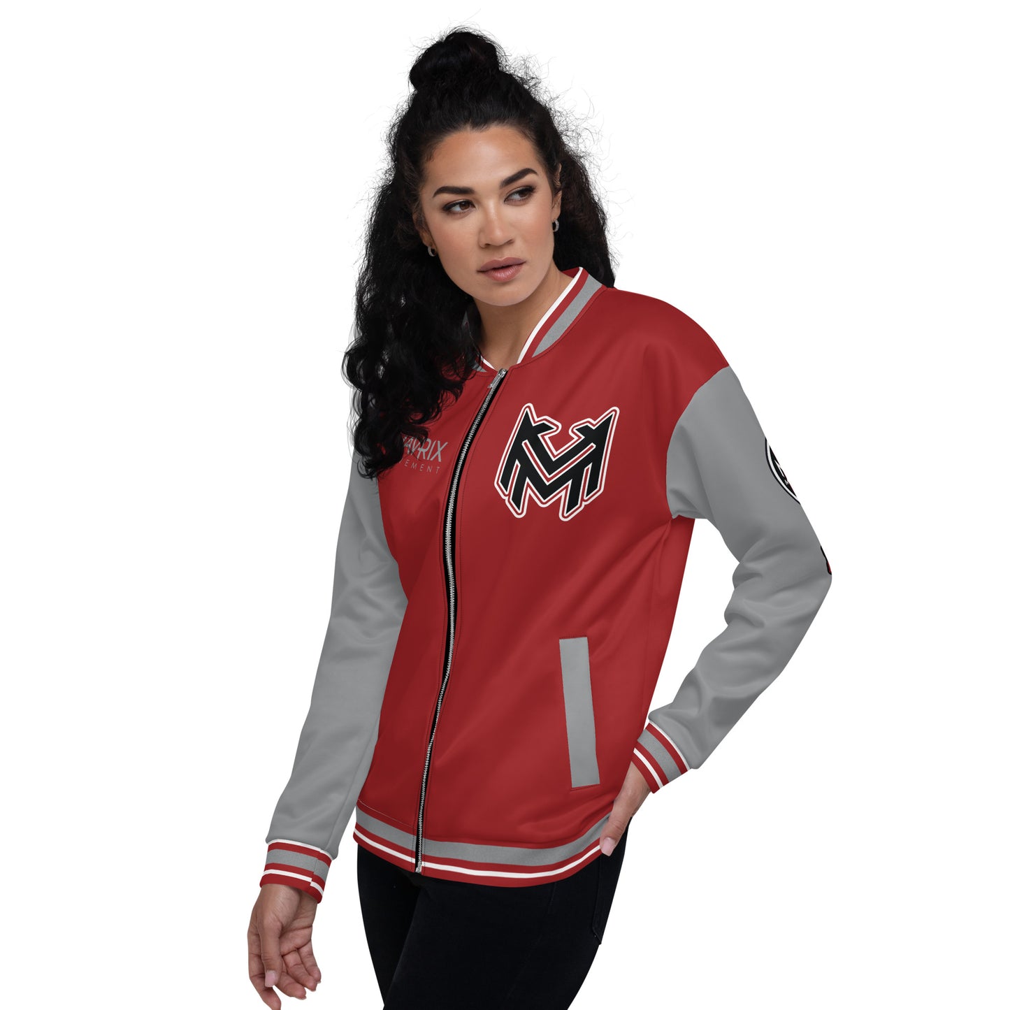 Mavrix Varsity Red Bomber Jacket