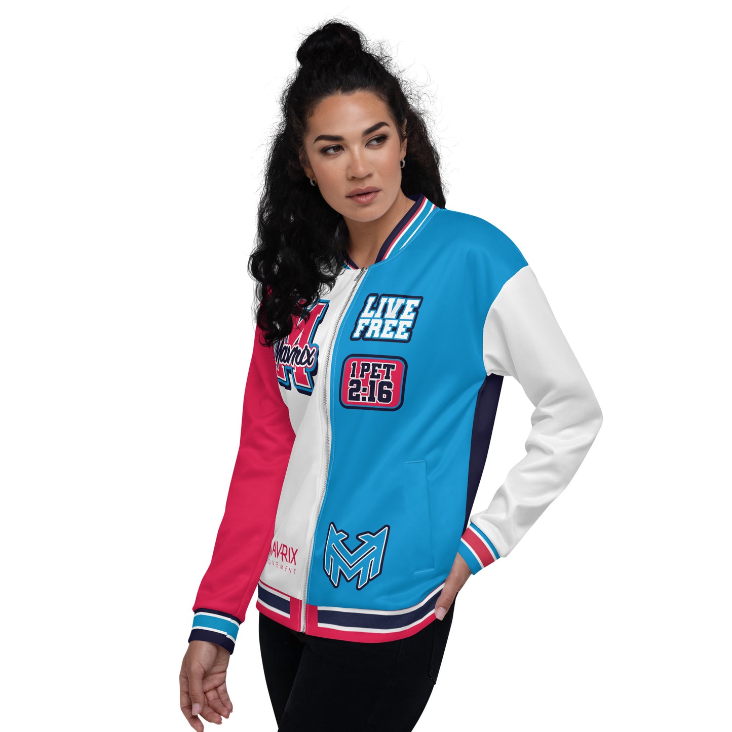 Mavrix Varsity Split Bomber Jacket