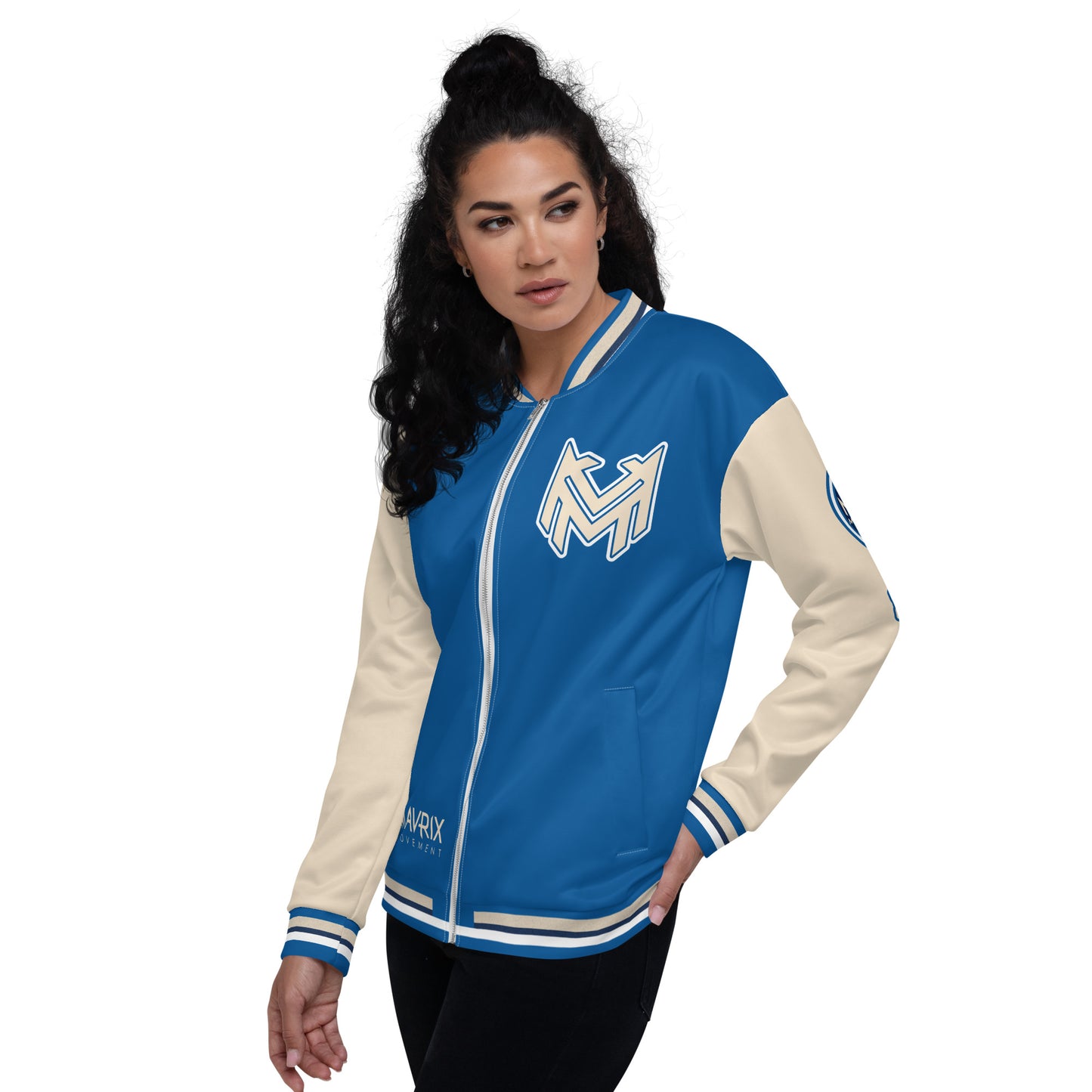 Mavrix Varsity Royal Bomber Jacket