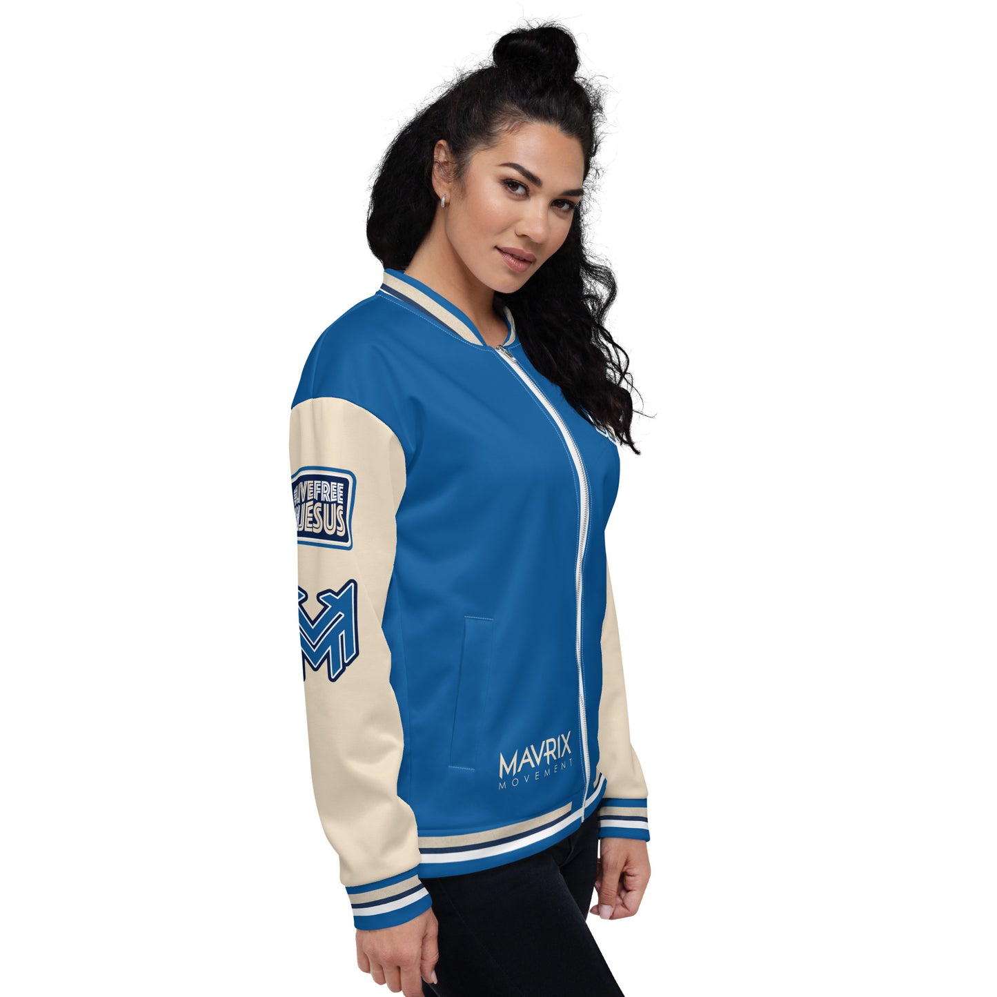 Mavrix Varsity Royal Bomber Jacket