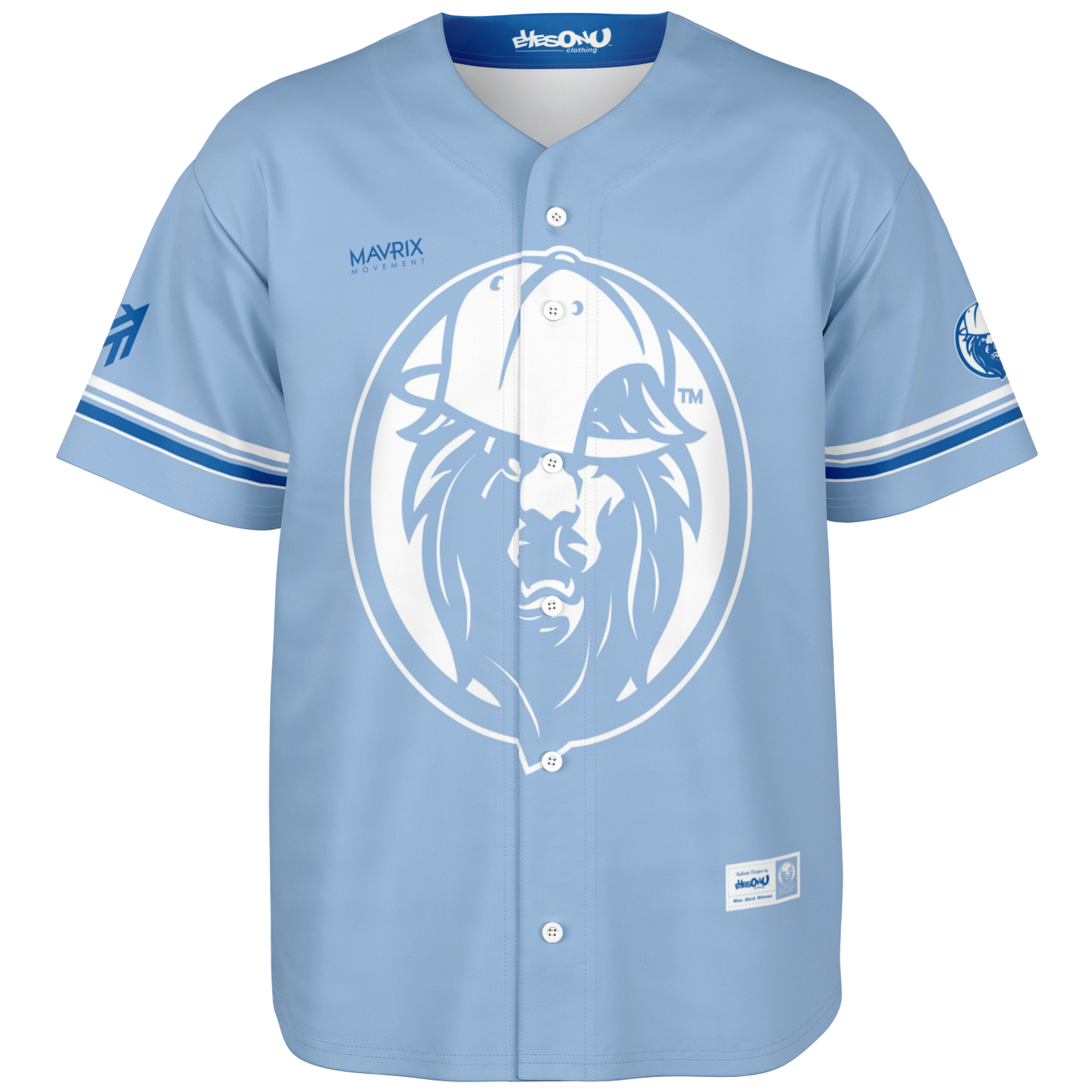 MOV 'Lina Blue Baseball Jersey