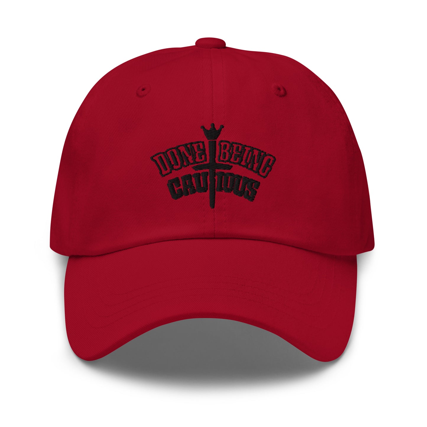 Done Being Cautious Stacked Dad Hat (6 colors)