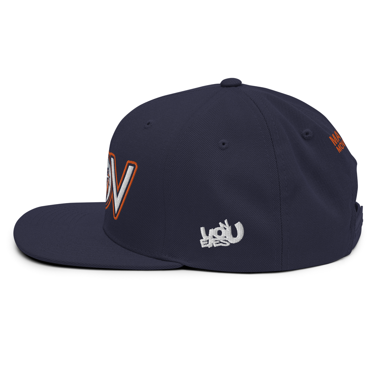 MOV Letters Snapback (Navy, Royal)