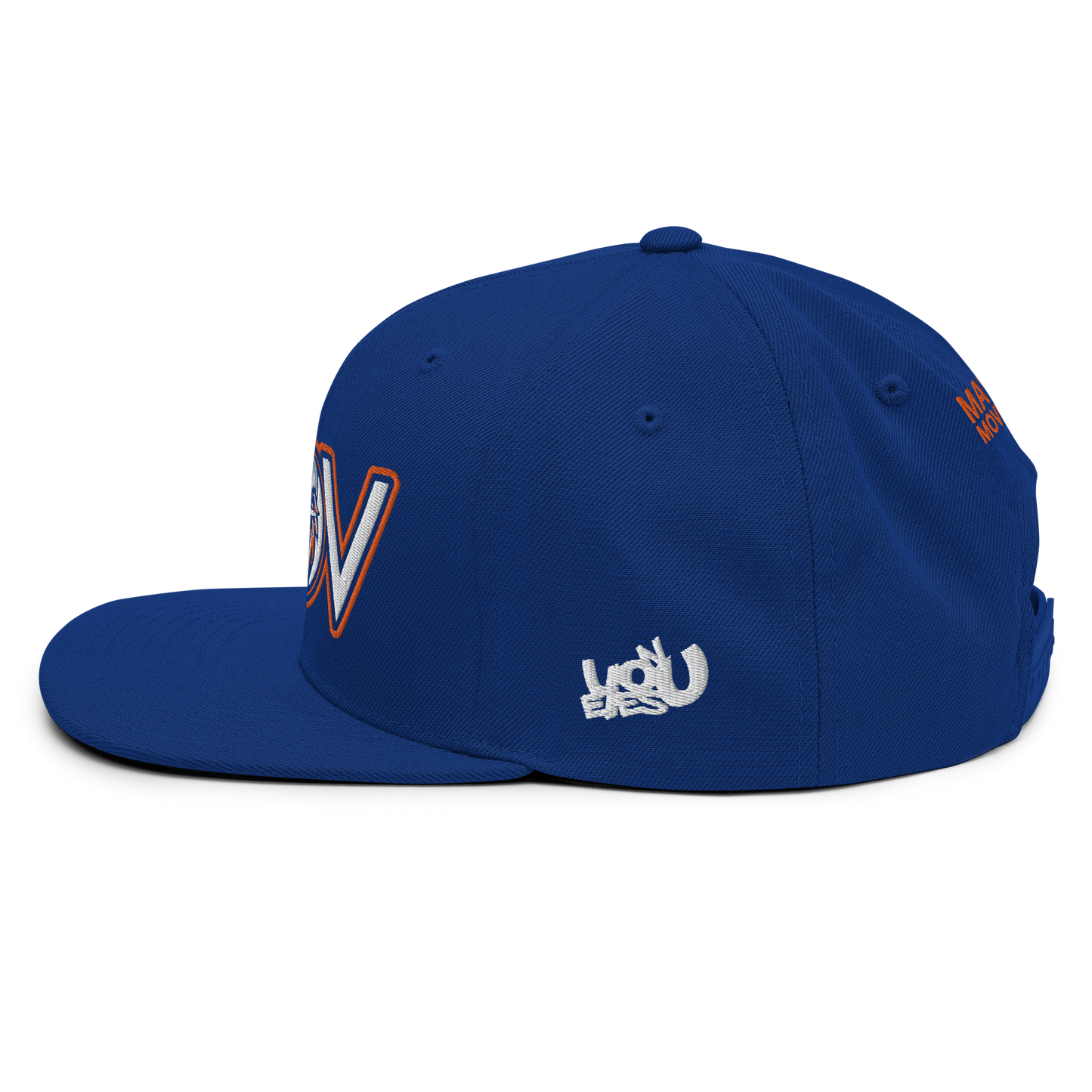 MOV Letters Snapback (Navy, Royal)