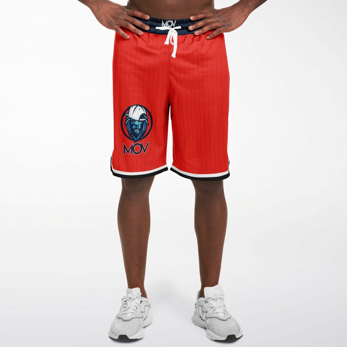 MOV Pinstripes Basketball Shorts