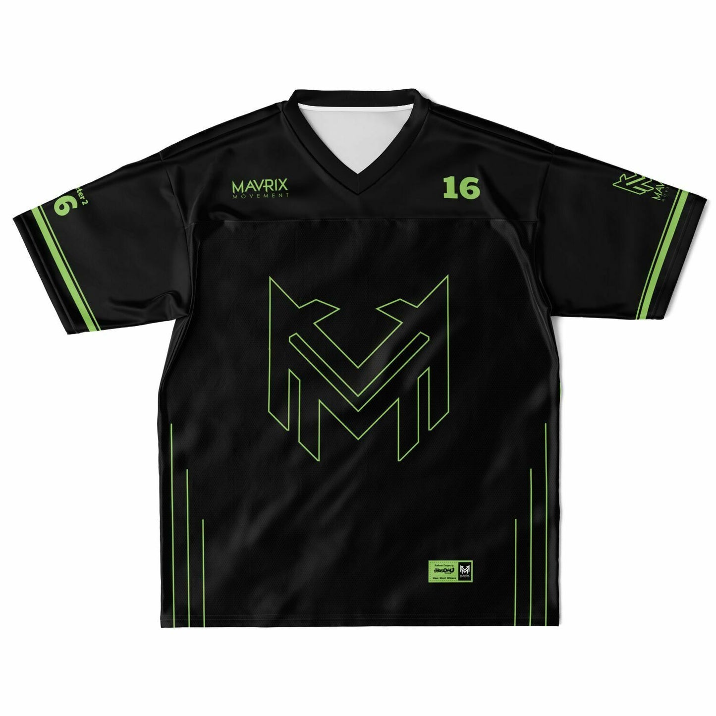 Mavrix Lime Football Jersey