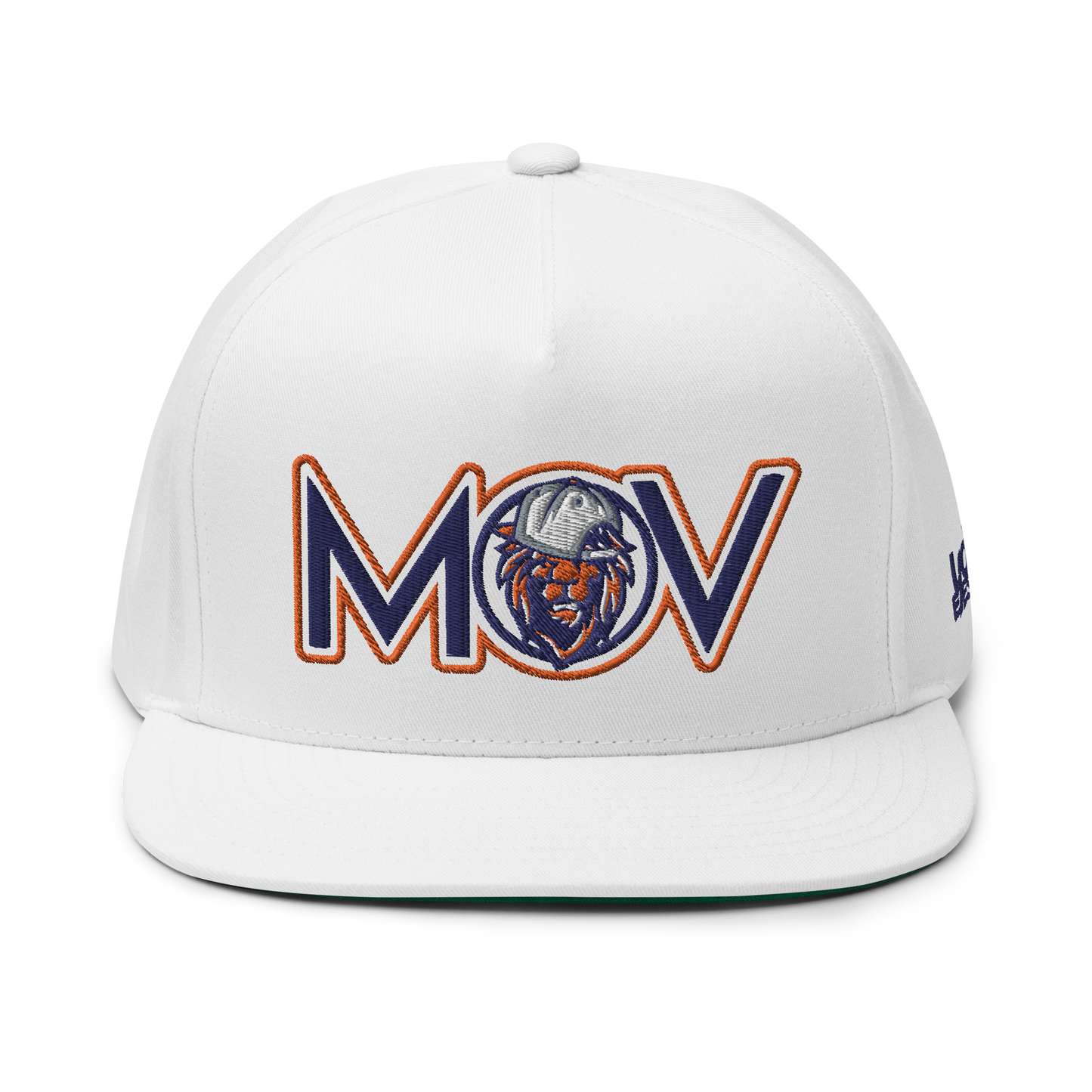 MOV Letters Orange Snapback (White)