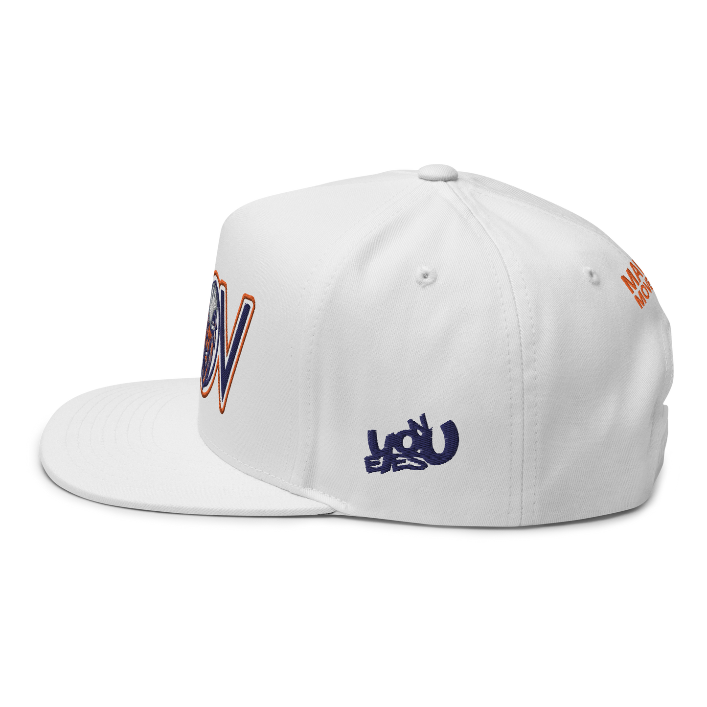 MOV Letters Orange Snapback (White)