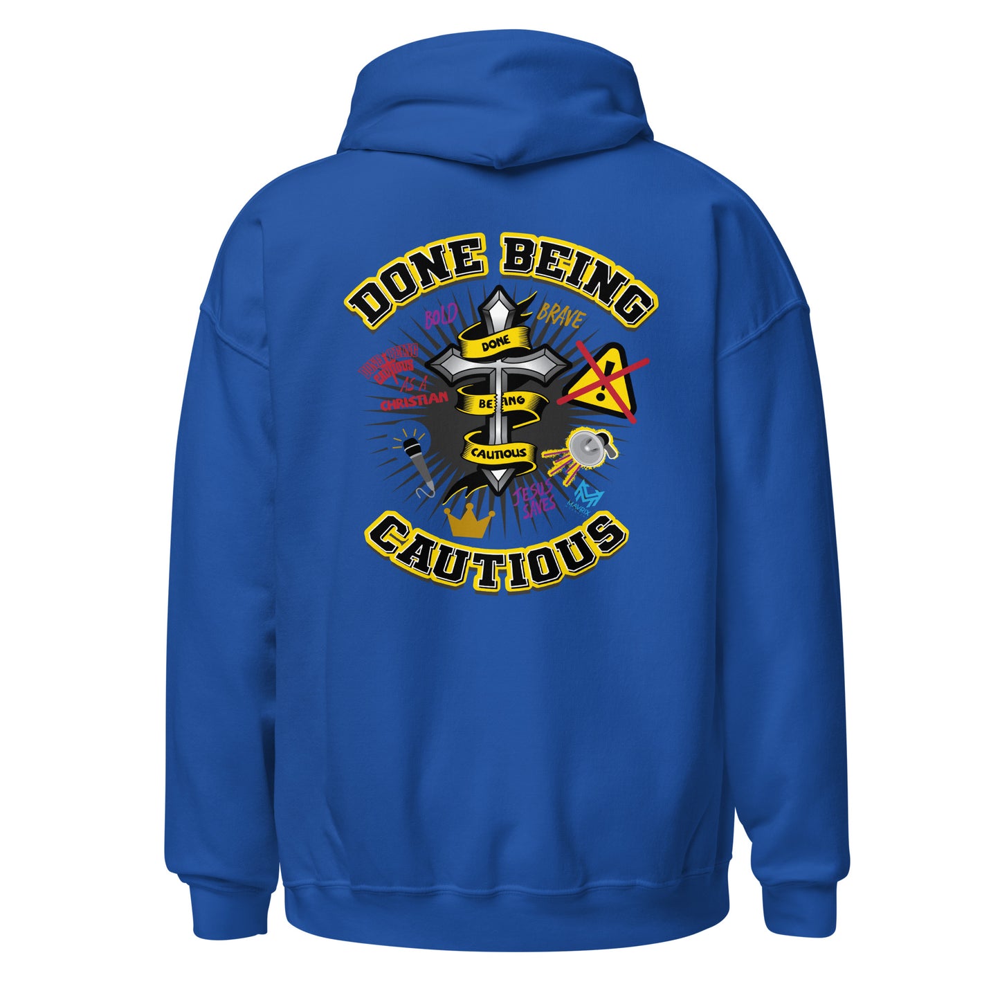 Done Being Cautious - Cross Hoodie (7 colors)