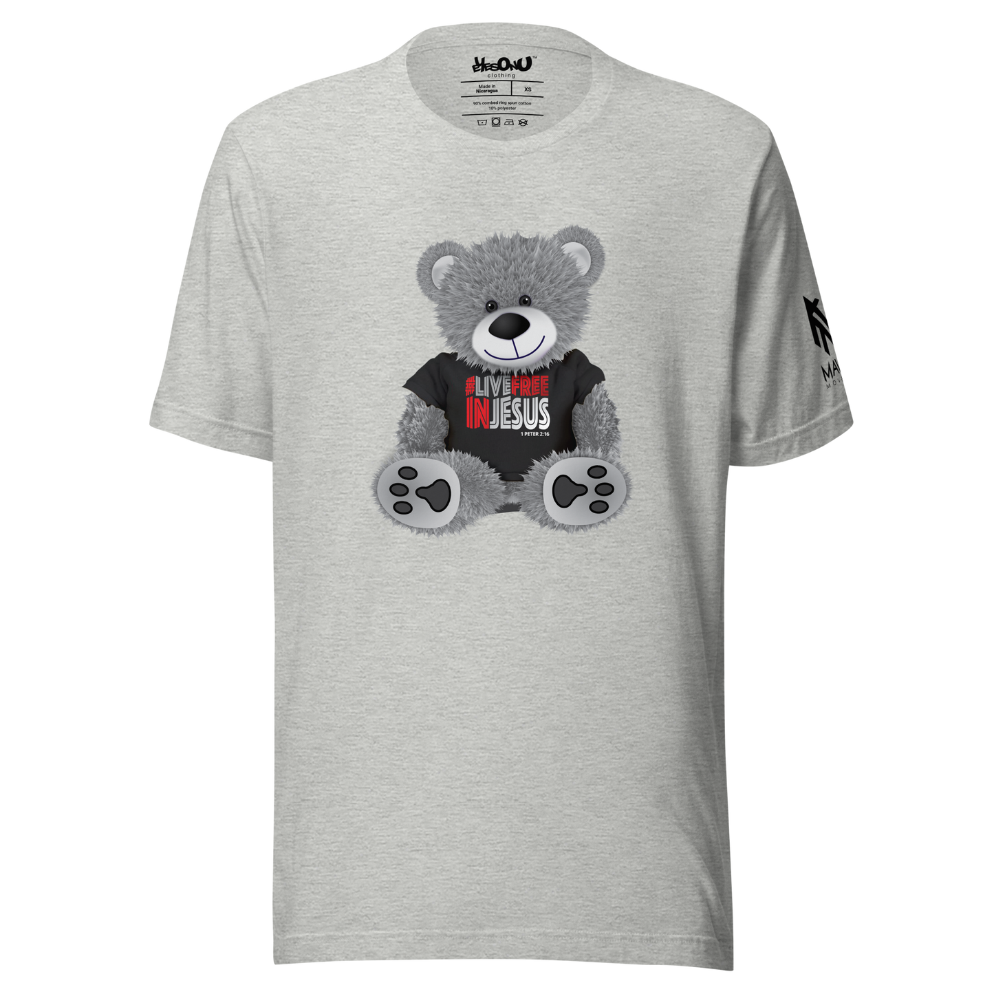 Live Free in Jesus Bear T-Shirt (4 colors)