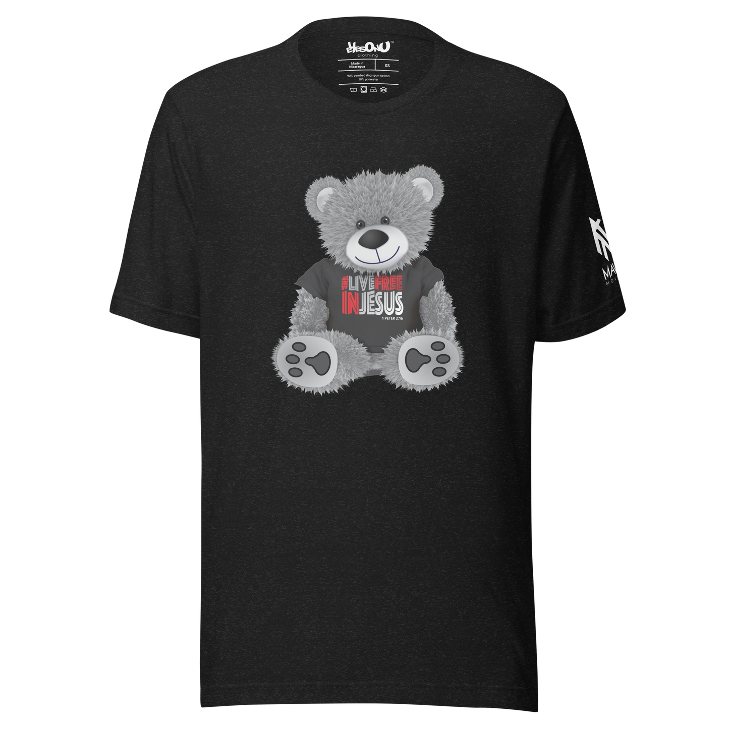 Live Free in Jesus Bear T-Shirt (4 colors)