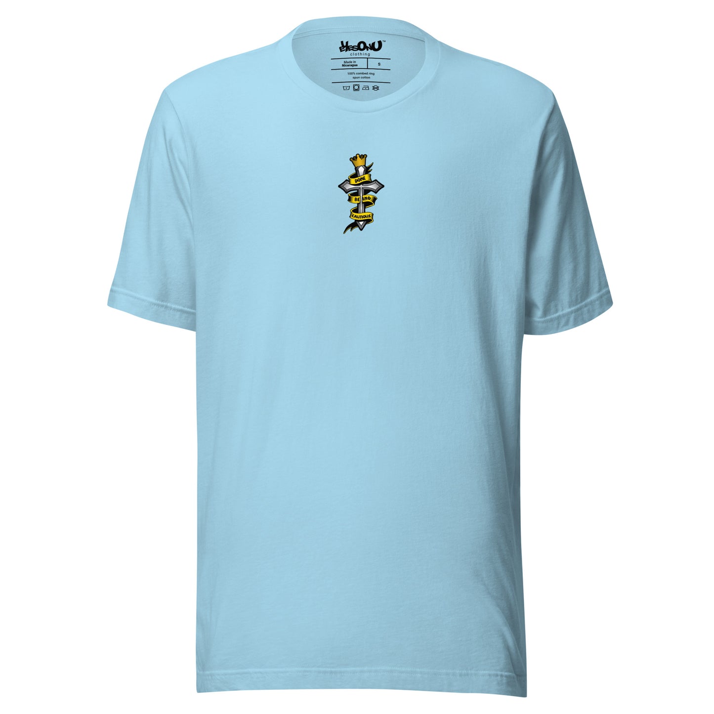 Done Being Cautious - Cross (2-sided) T-shirt (6 colors)