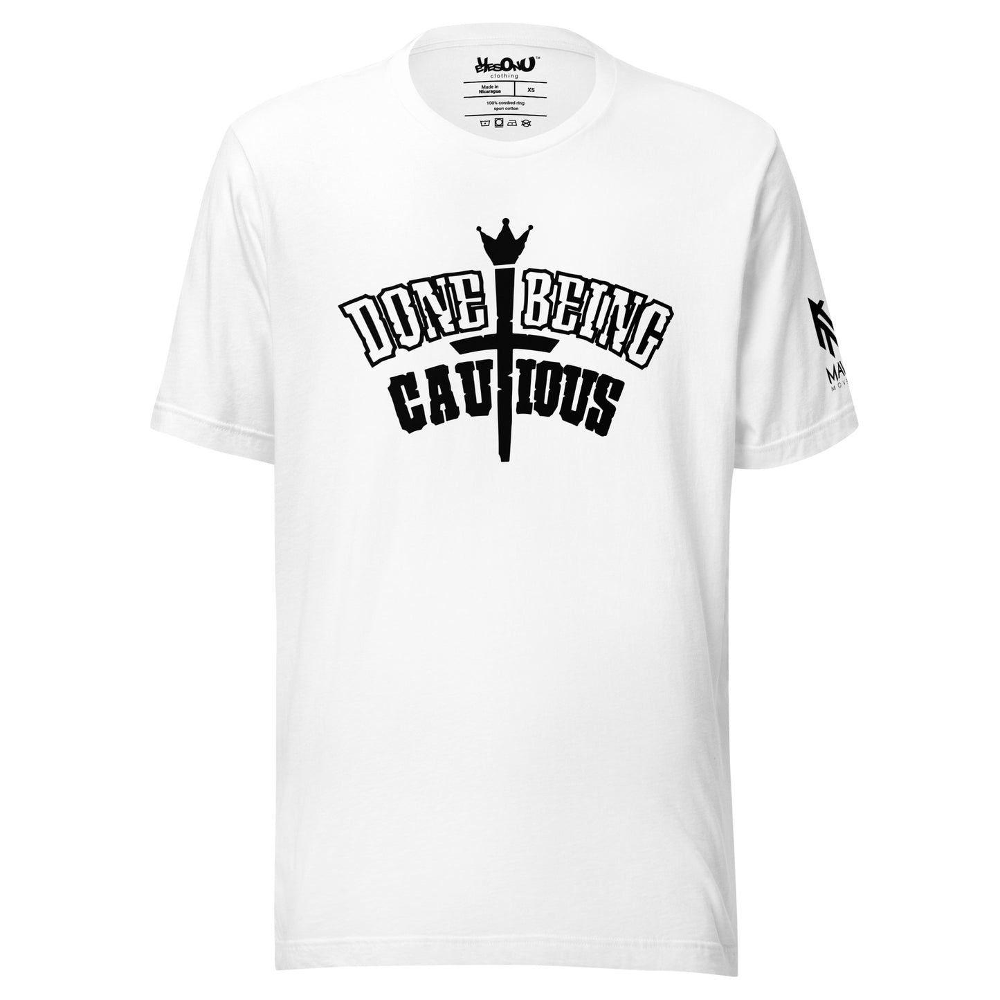 Done Being Cautious Signature Monotone T-shirt (9 colors)