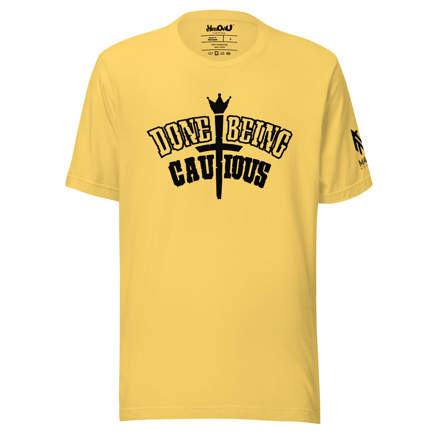 Done Being Cautious Signature Monotone T-shirt (9 colors)
