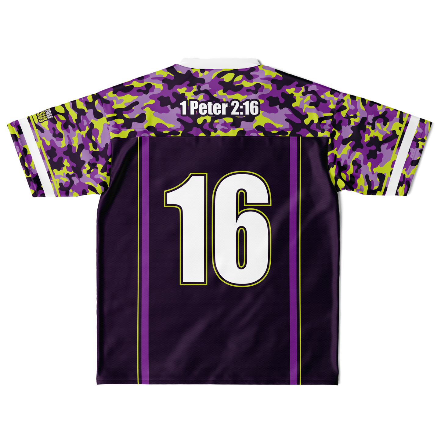 Mavrix Purple/Volt Camo Football Jersey