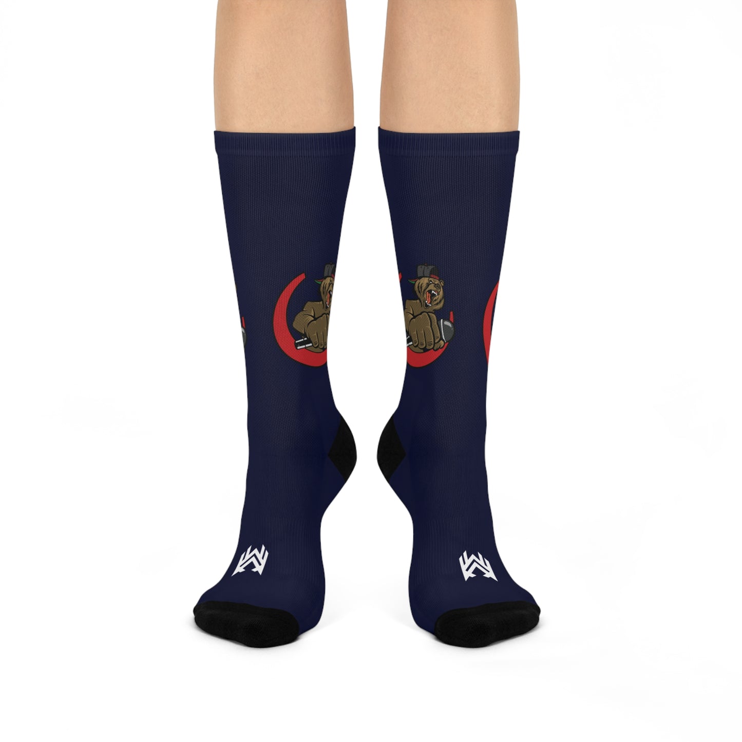 Lac Grizzy Signature DTG Crew Socks