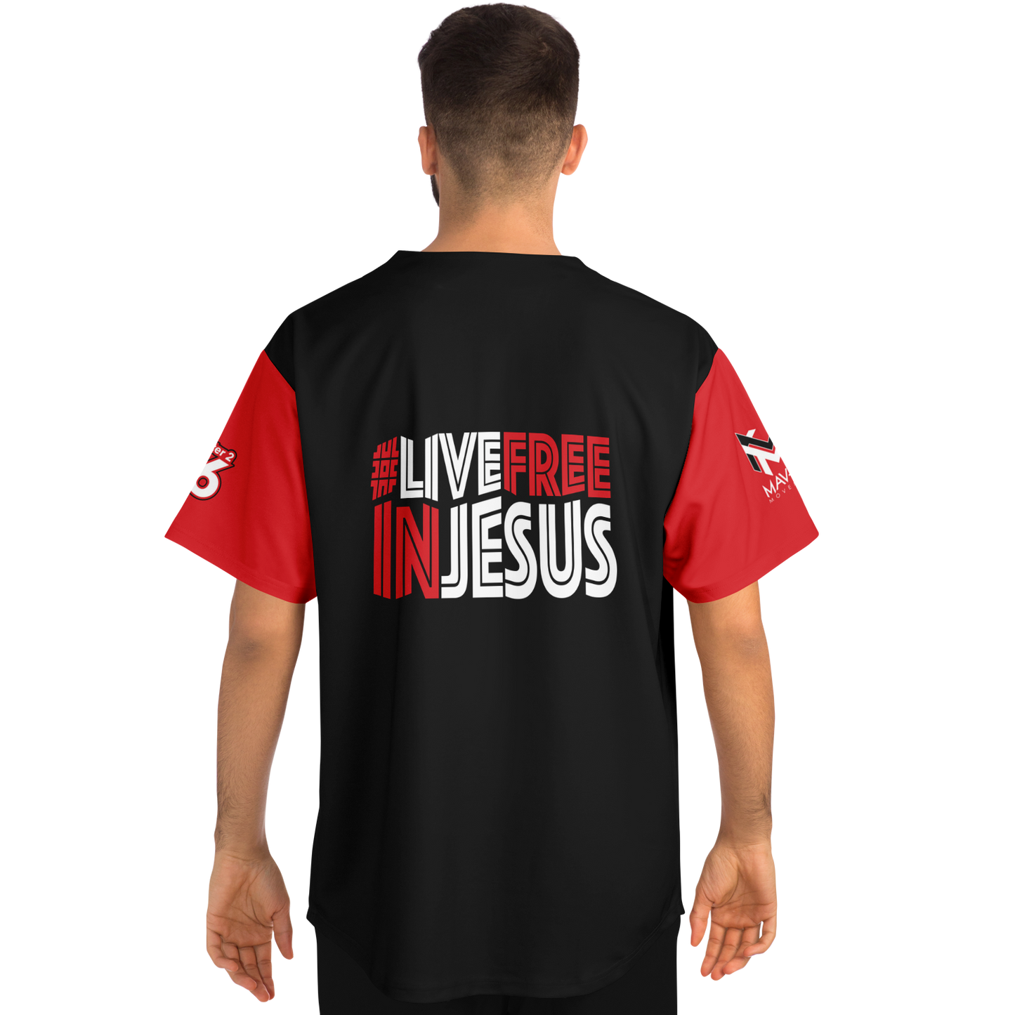 Mavrix Baseball Jersey (Black/Red)