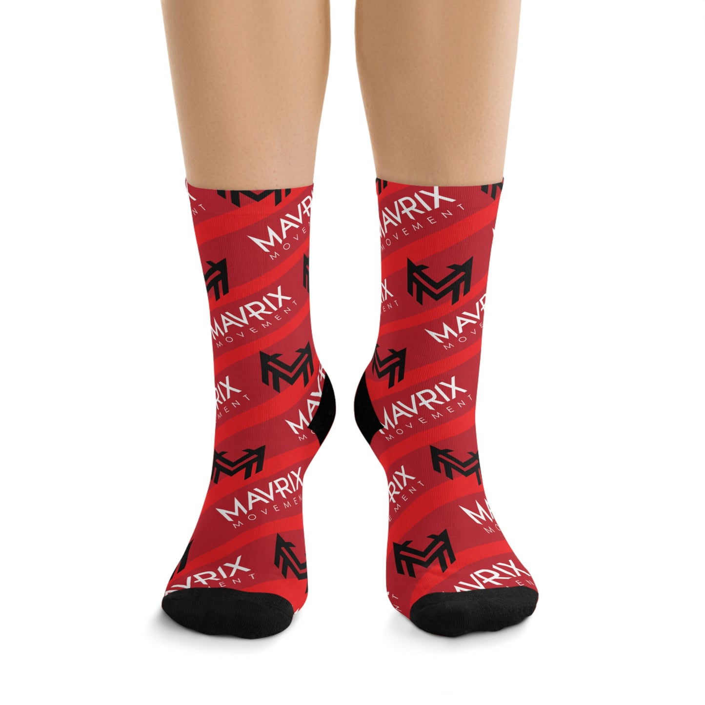 Mavrix Logos Red Socks