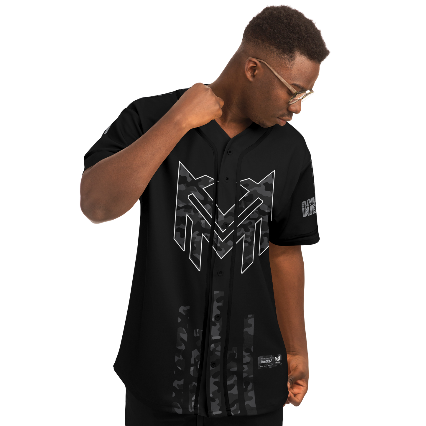 Mavrix Dark Camo Baseball Jersey