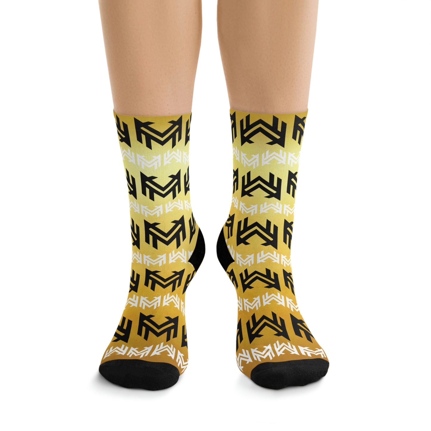 Mavrix Logo Pattern - Gold Socks