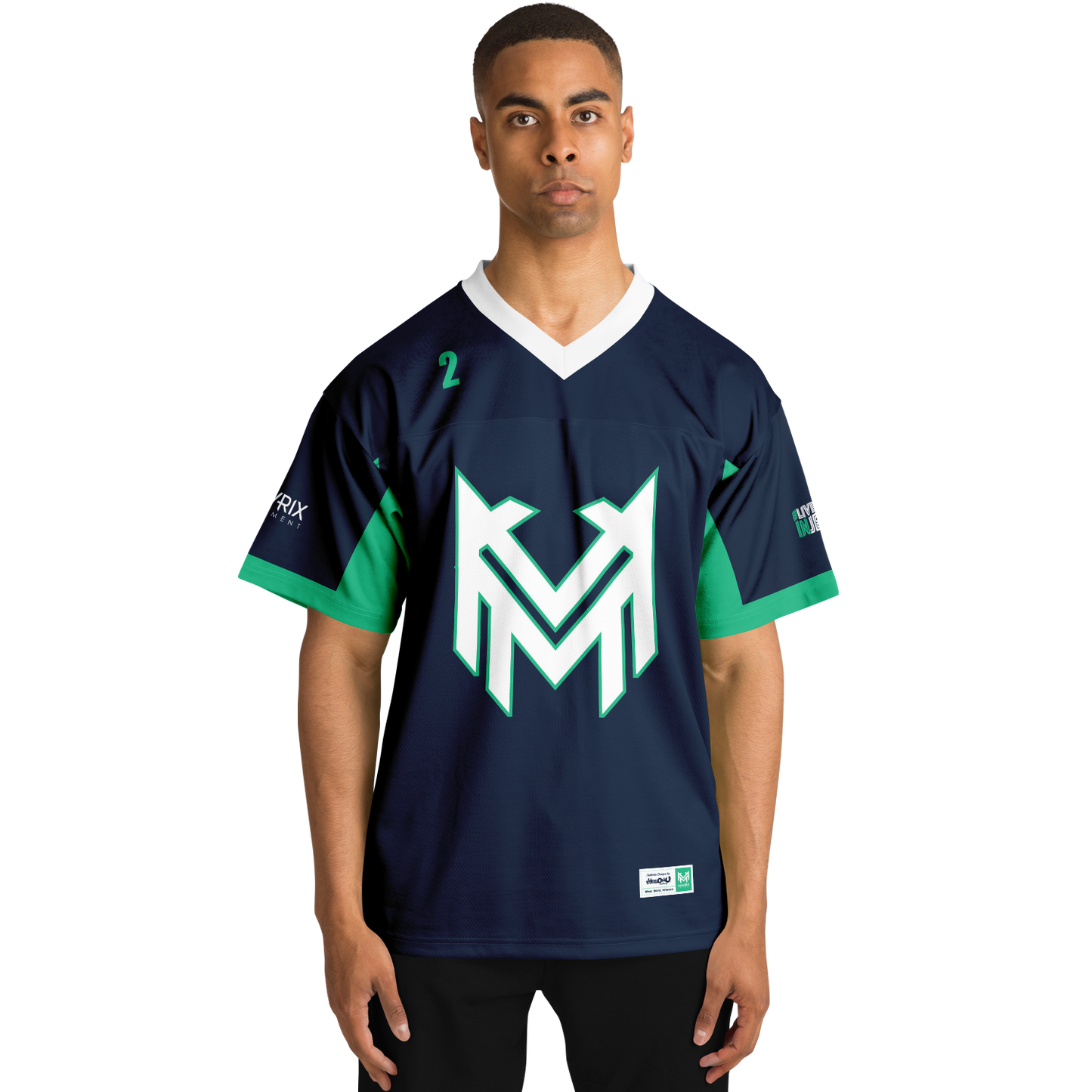 Mavrix Navy Football Jersey