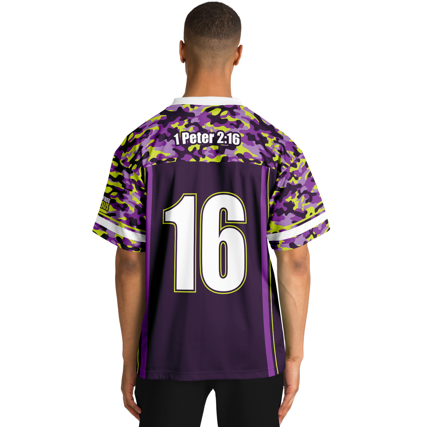 Mavrix Purple/Volt Camo Football Jersey