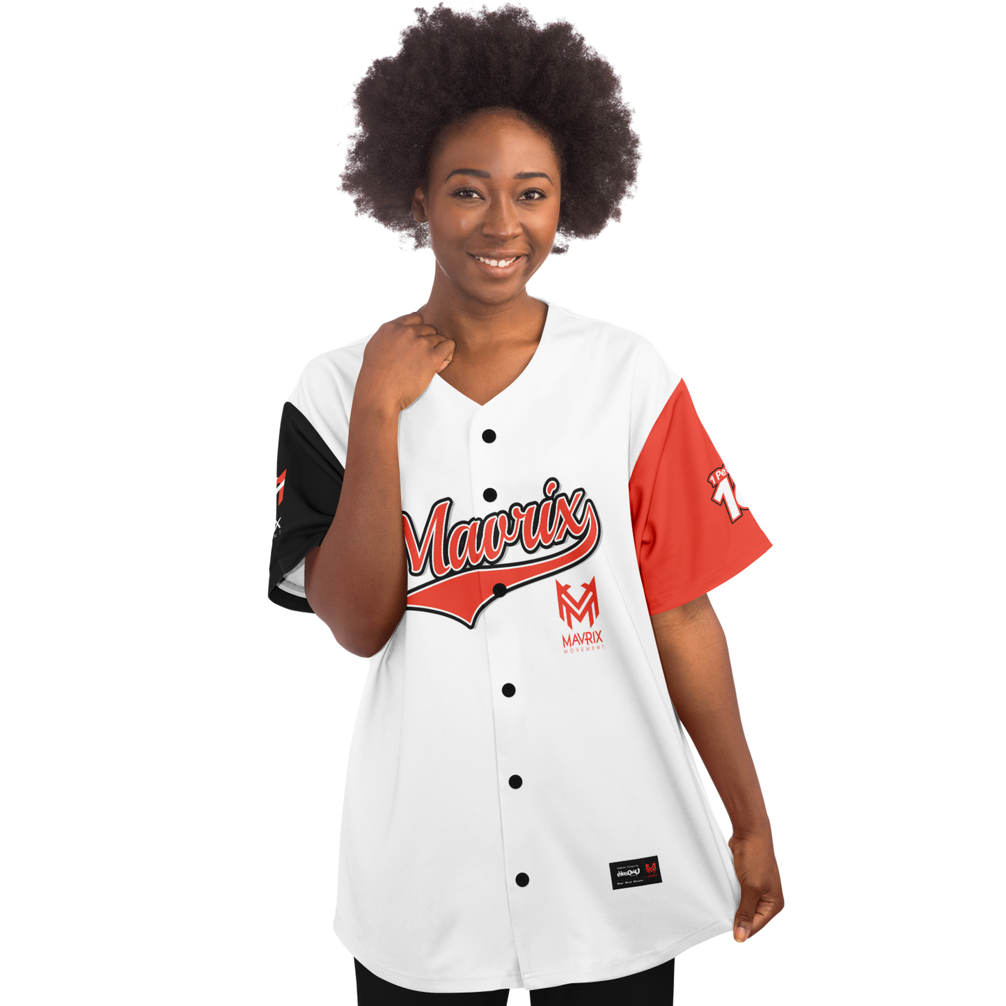 Mavrix Bright Crimson Baseball Jersey