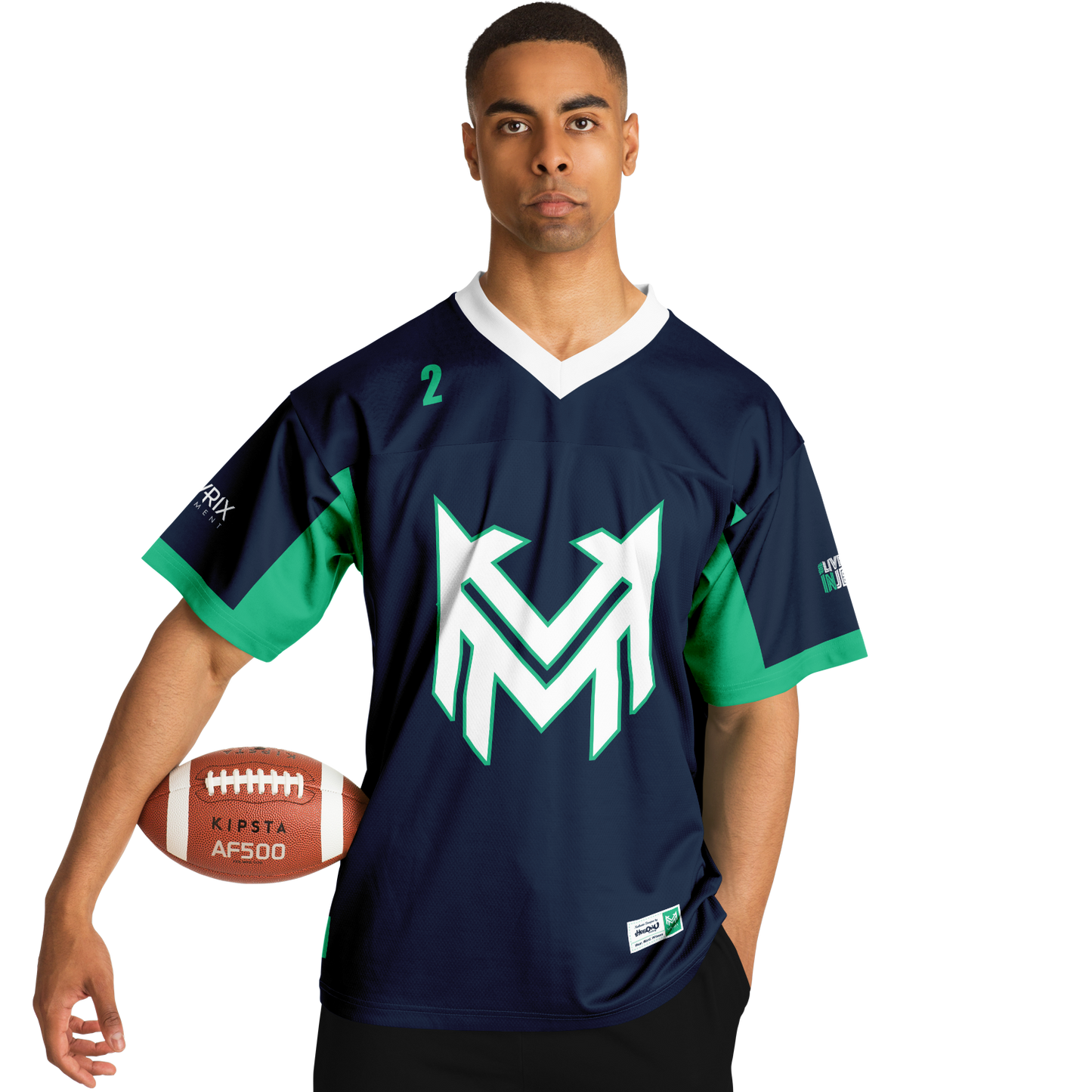 Mavrix Navy Football Jersey