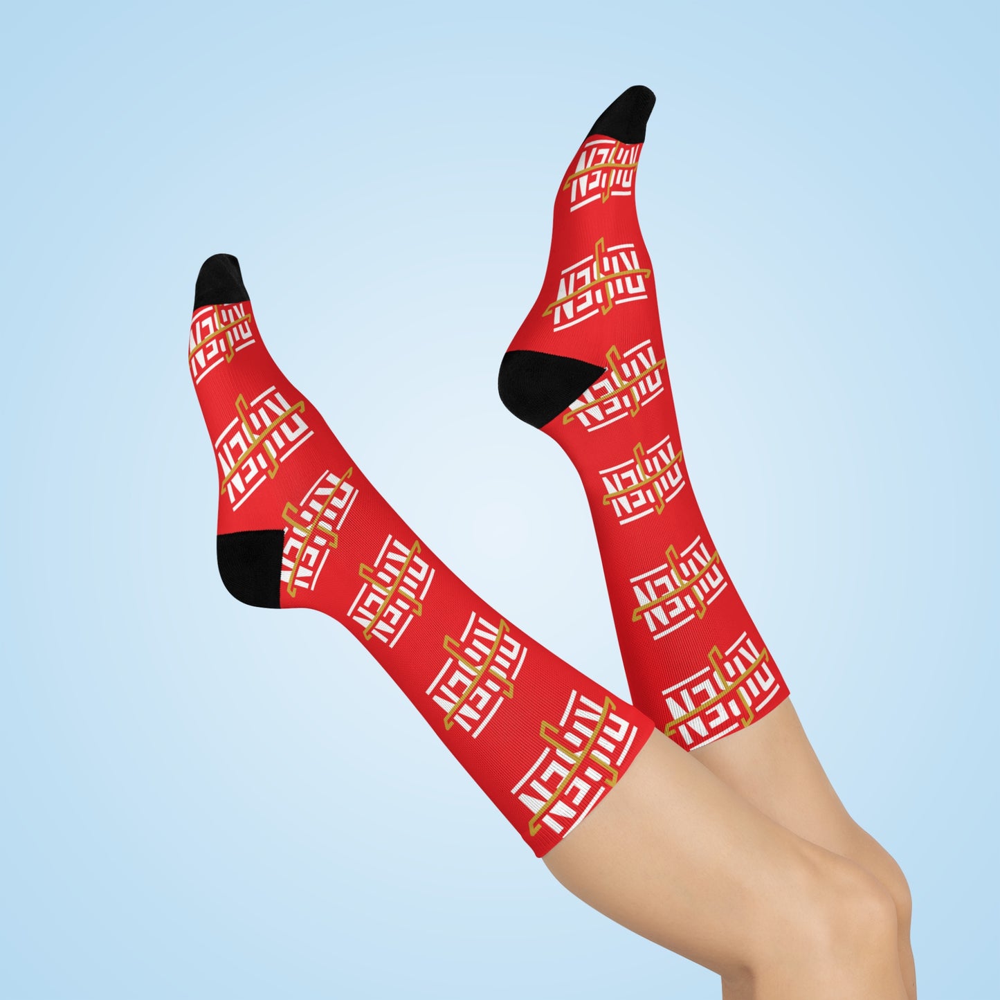 Risen Red DTG Crew Socks