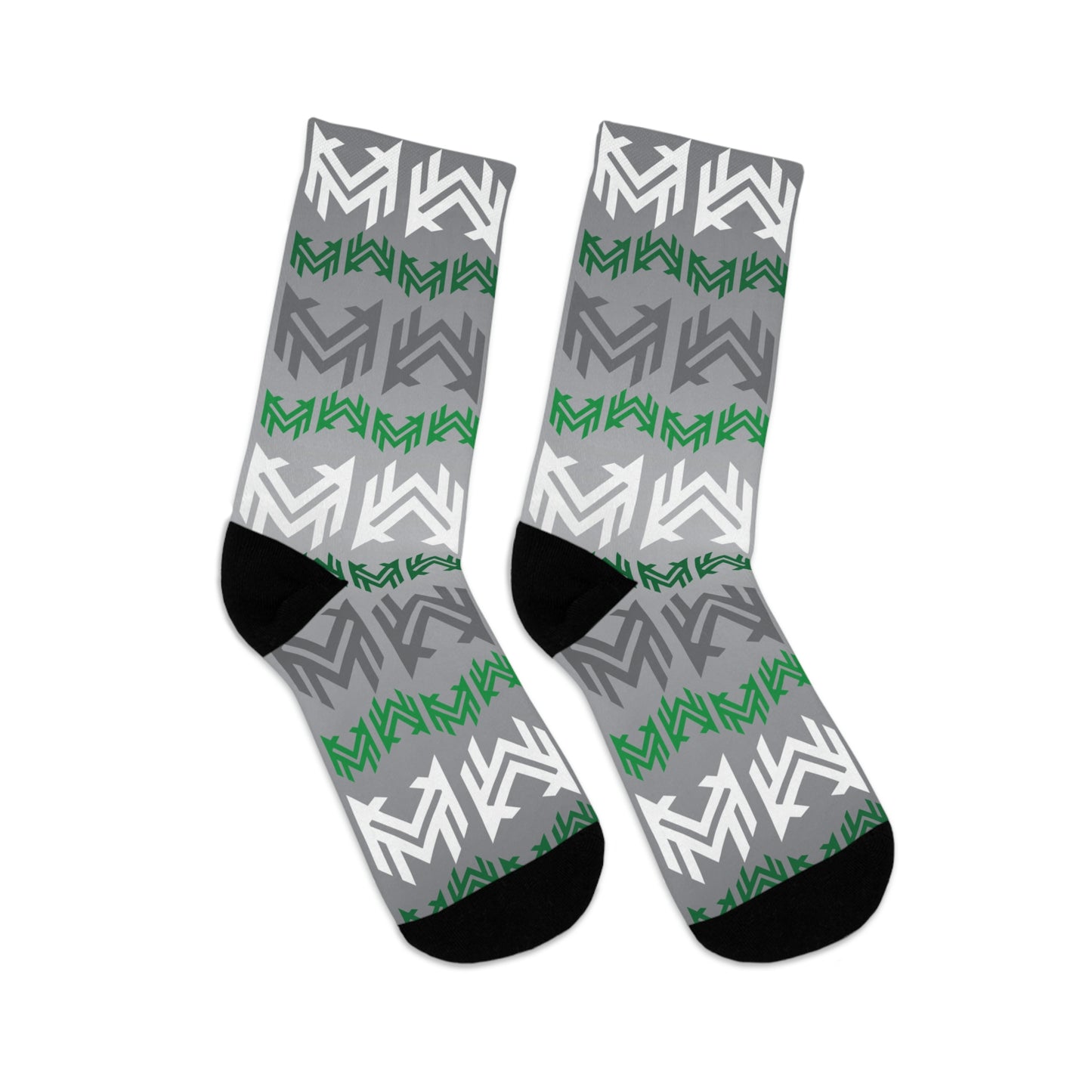 Mavrix Logo Pattern Green Socks