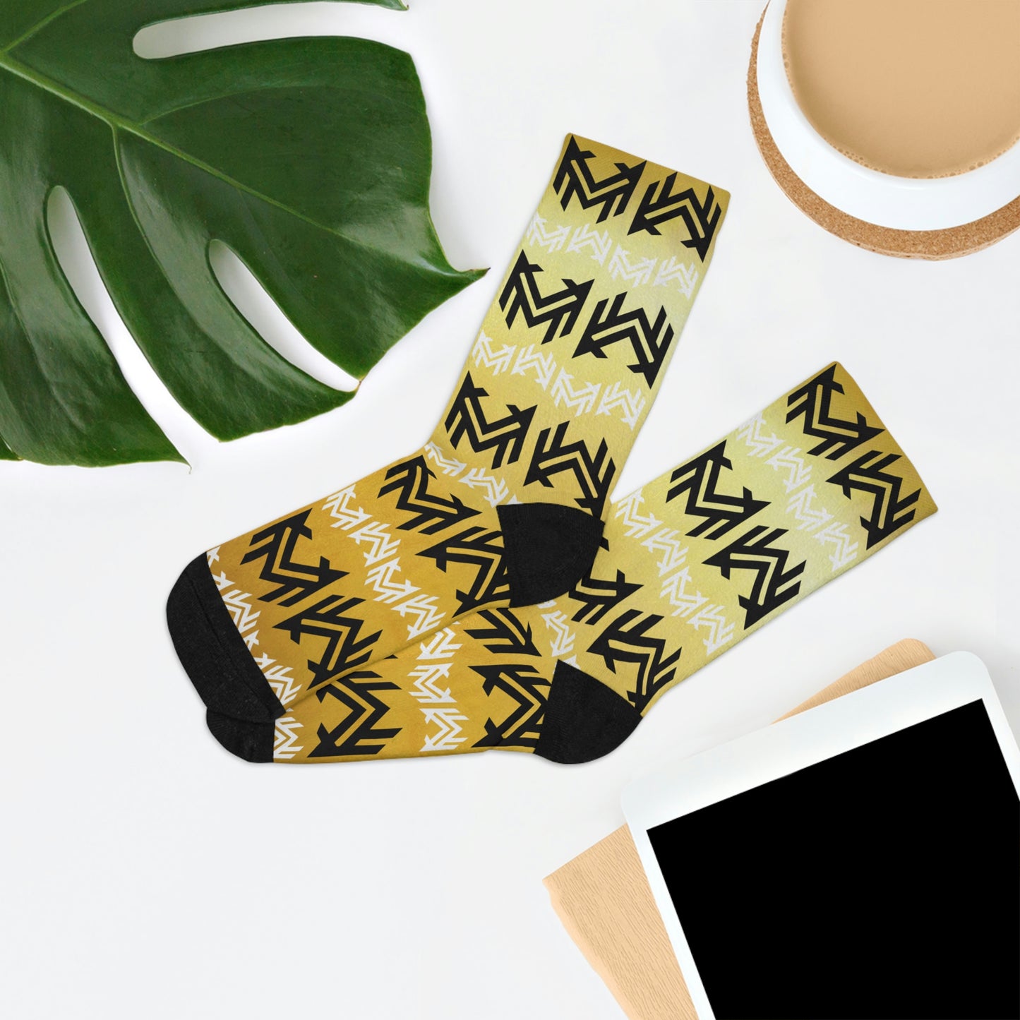 Mavrix Logo Pattern - Gold Socks