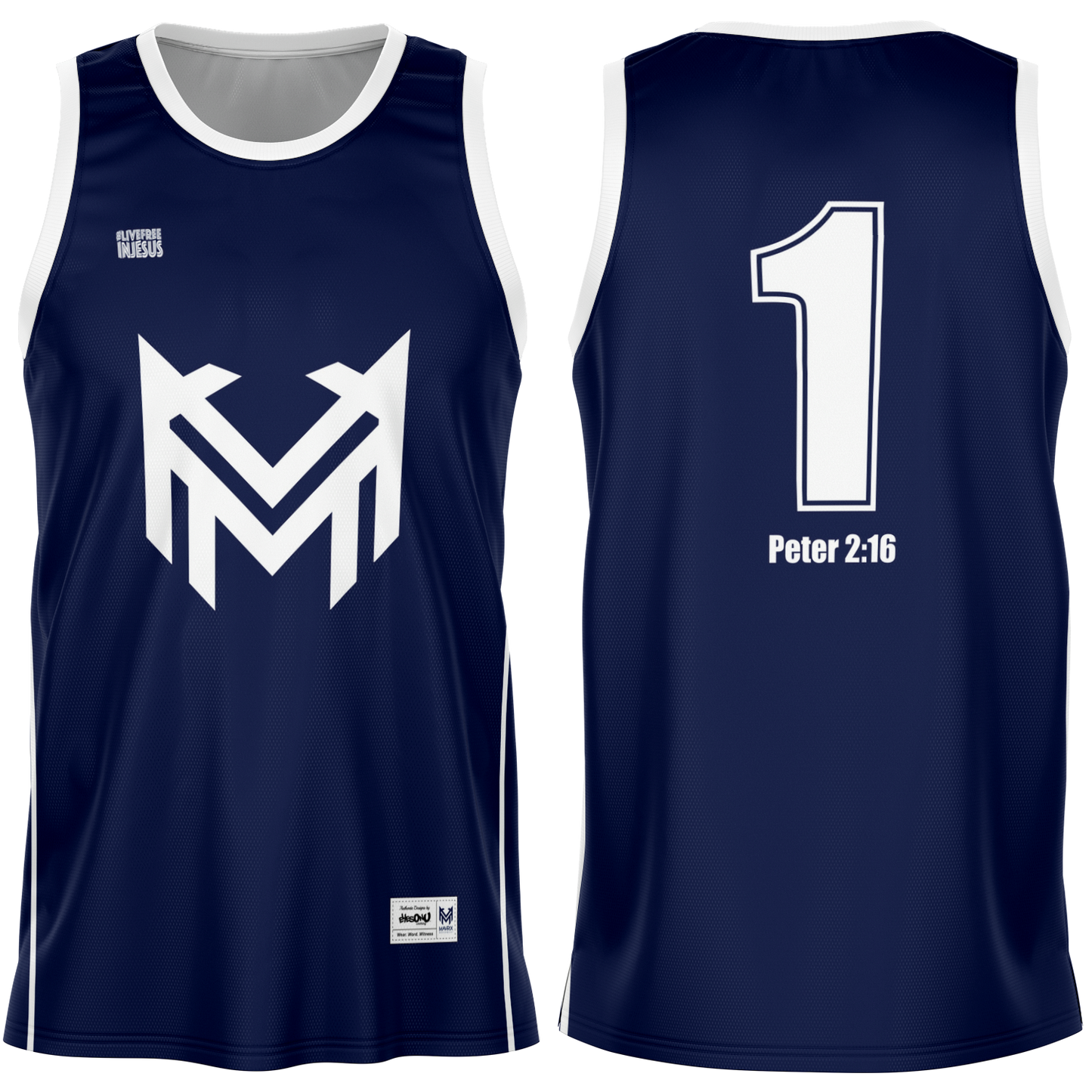 Mavrix Team Navy - Basketball Jersey
