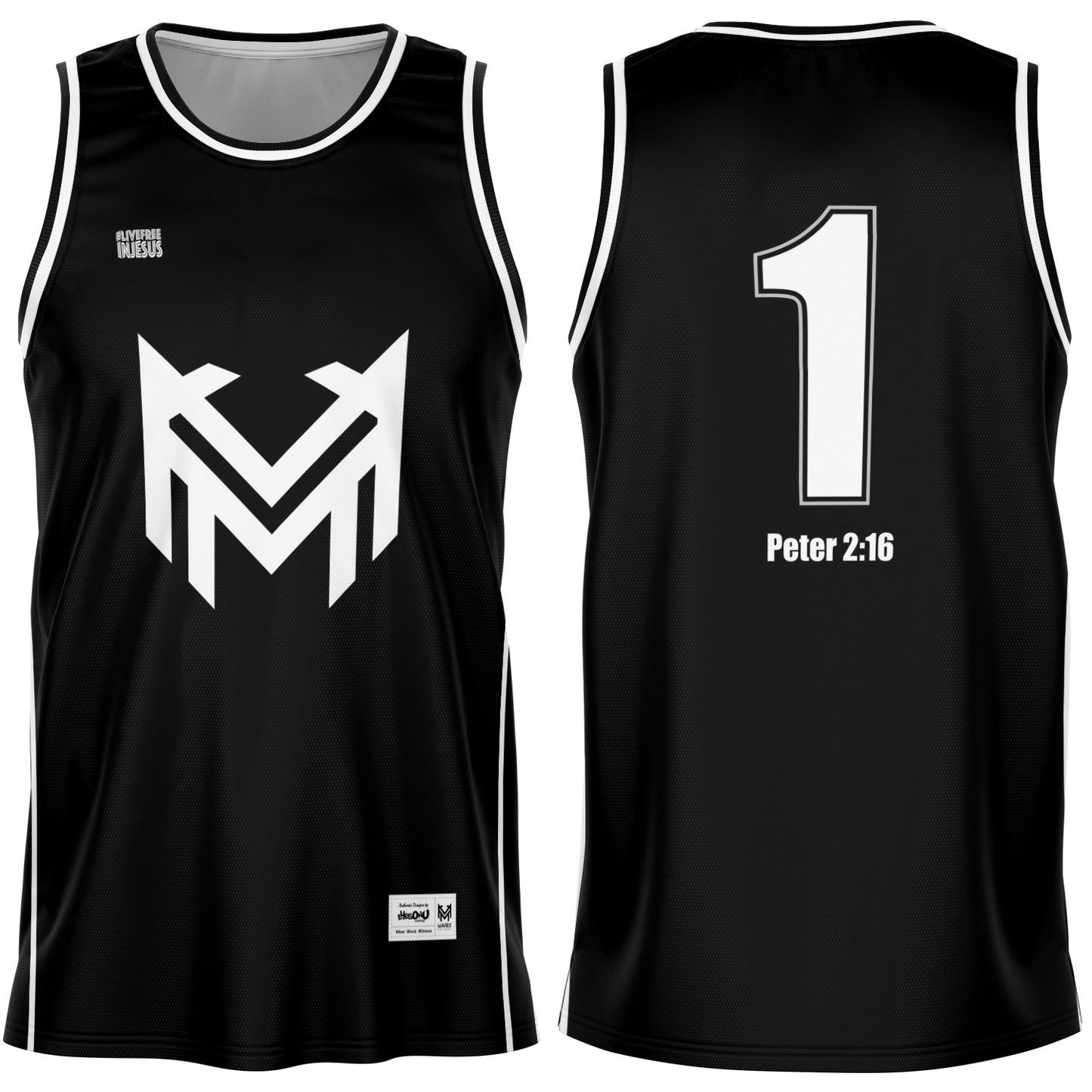 Mavrix Team Black - Basketball Jersey