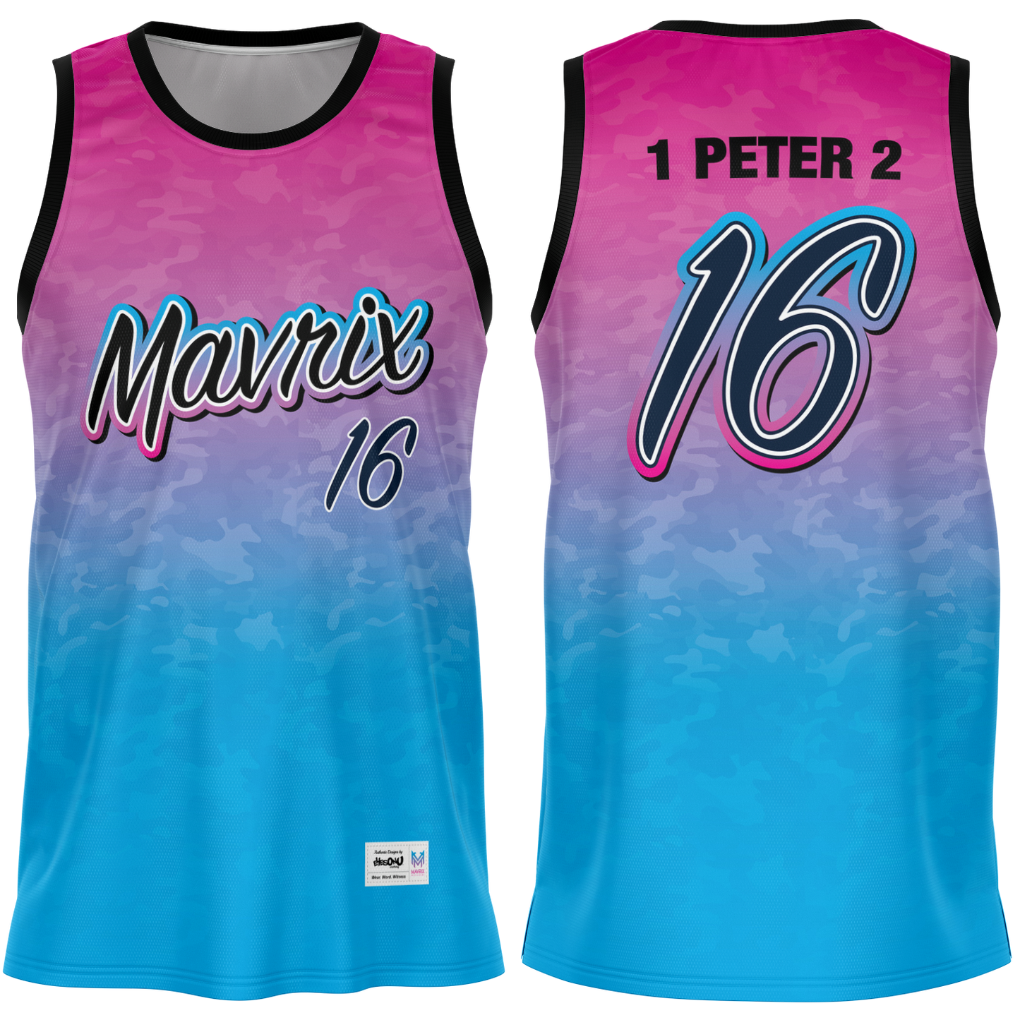 Mavrix Gradient Camo - Basketball Jersey