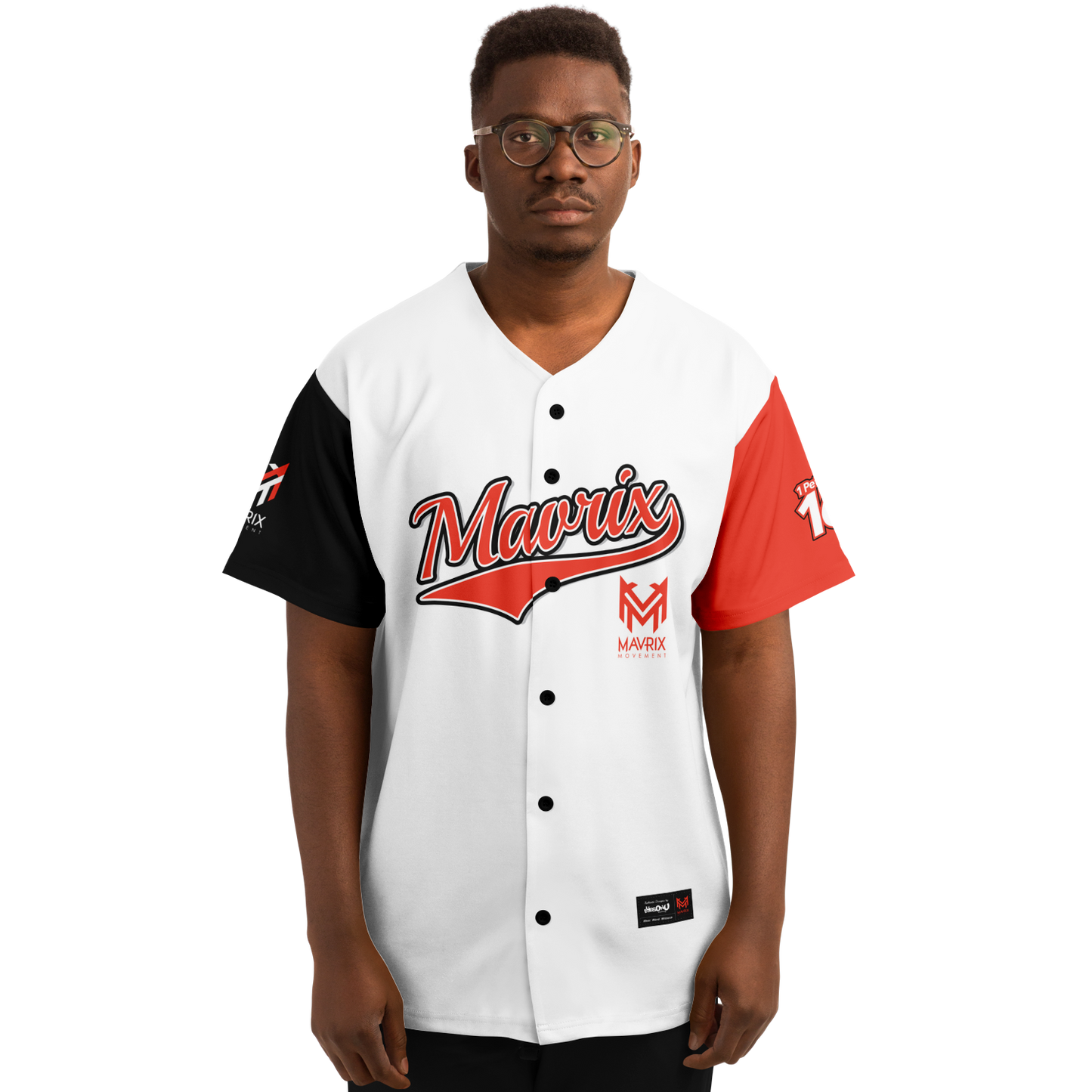 Mavrix Bright Crimson Baseball Jersey