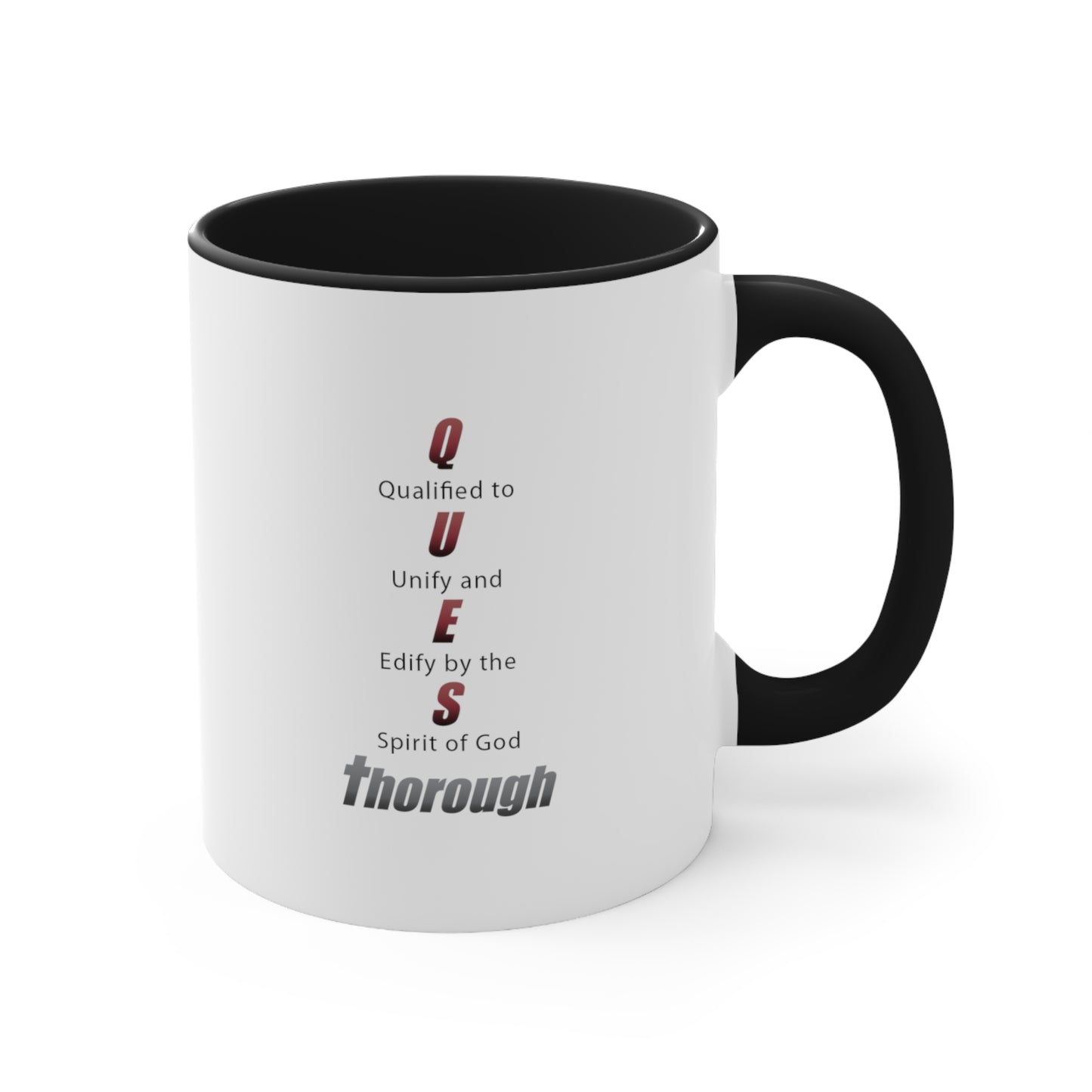 QuesThorough Signature Red - Accent Coffee Mug, 11oz