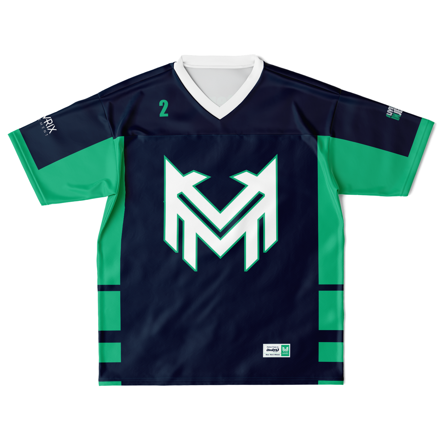 Mavrix Navy Football Jersey