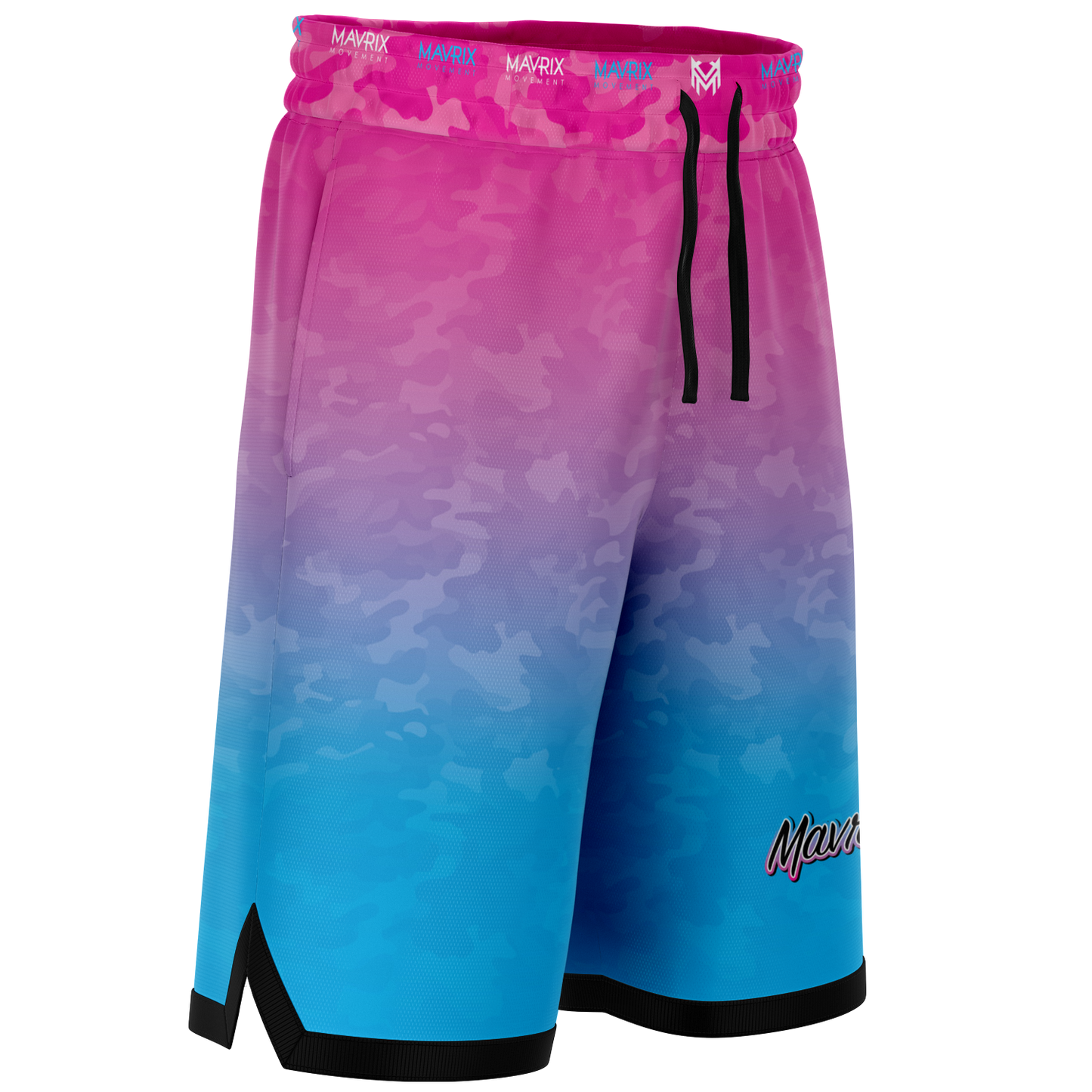 Mavrix Gradient Camo - Basketball Shorts