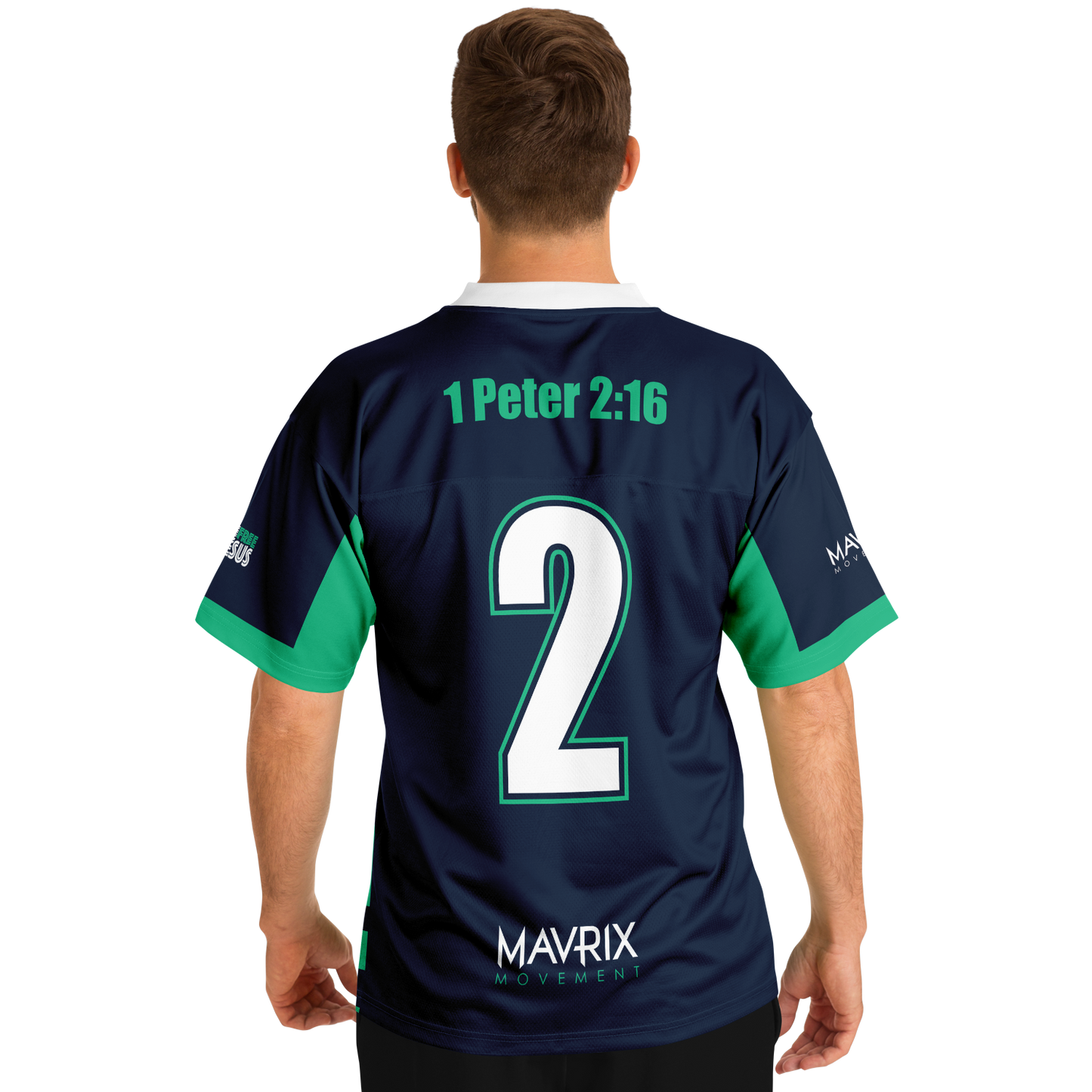 Mavrix Navy Football Jersey