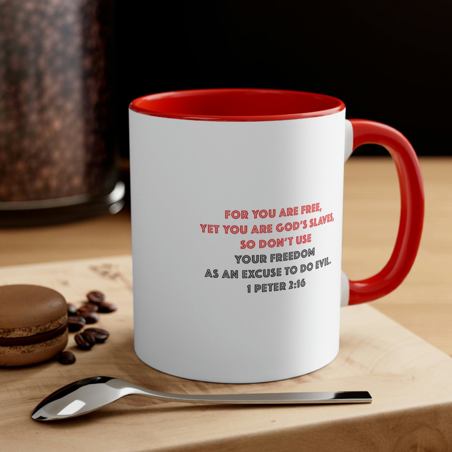 Live Free In Jesus - Accent Coffee Mug, 11oz
